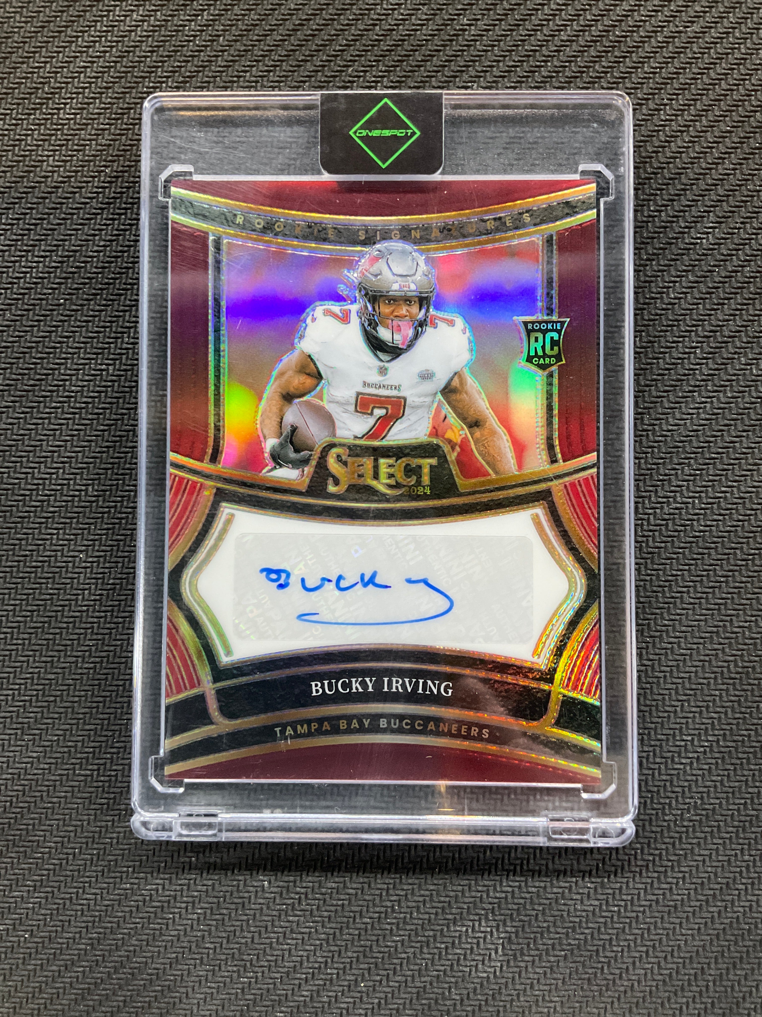 2024 Select Bucky Irving Rookie Auto /75 Red Maroon
