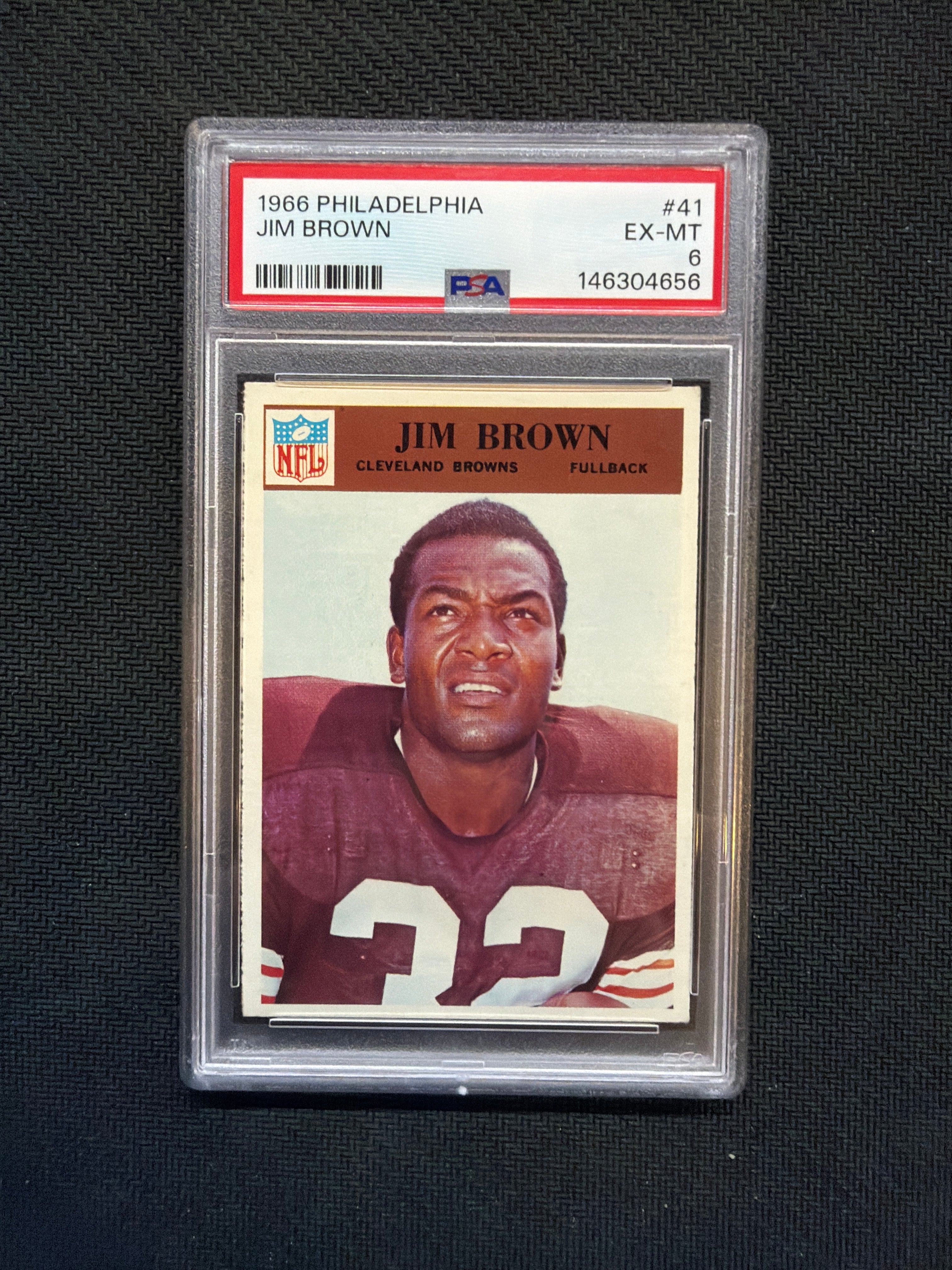 1966 Philadelphia Jim Brown #41 PSA 6 Browns