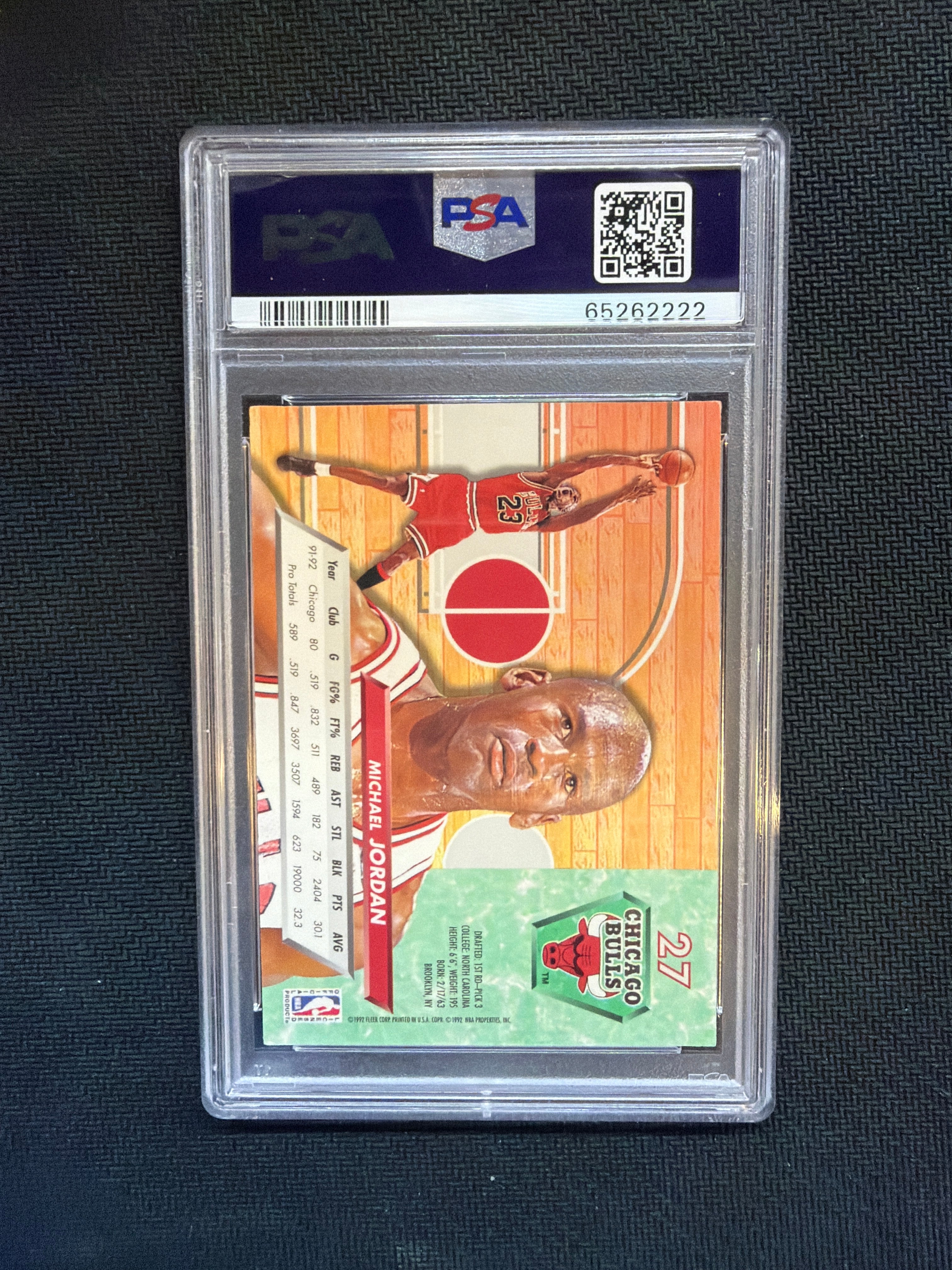 1992 Ultra Michael Jordan #27 PSA 9 Bulls