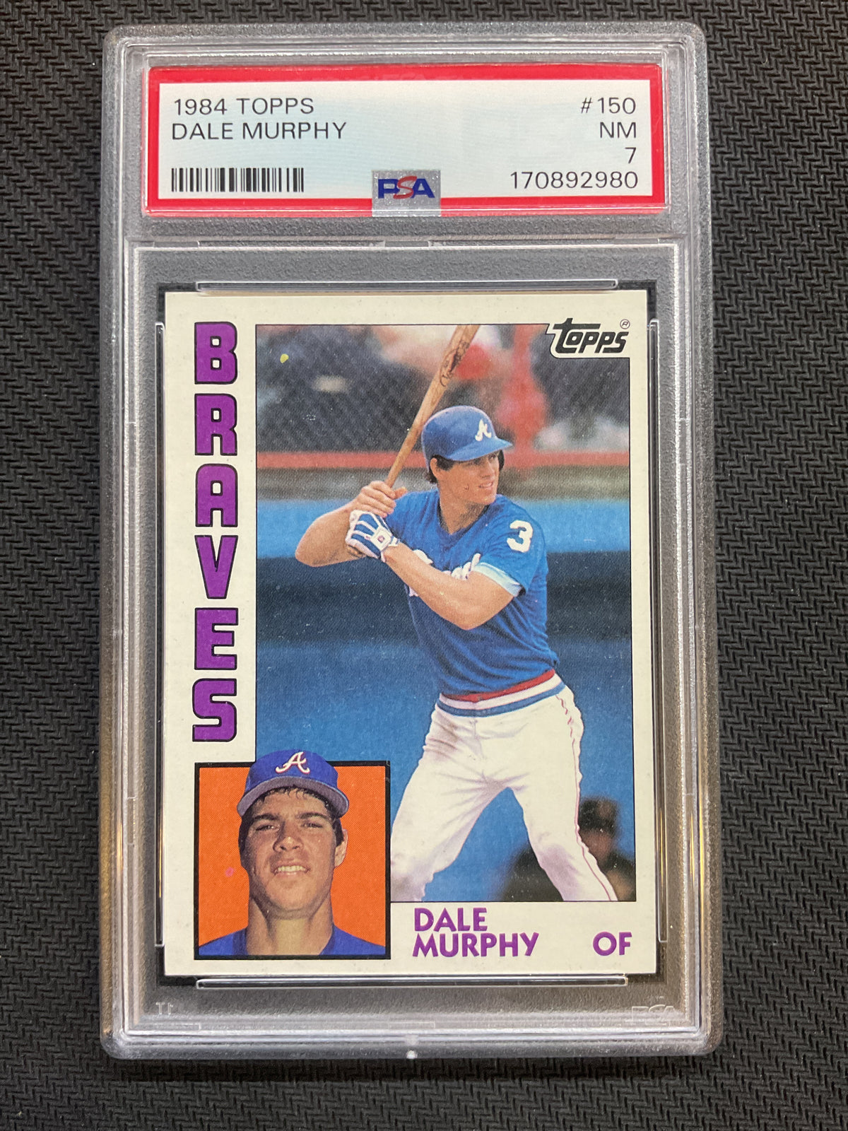1984 Topps #150 Dale Murphy PSA 7