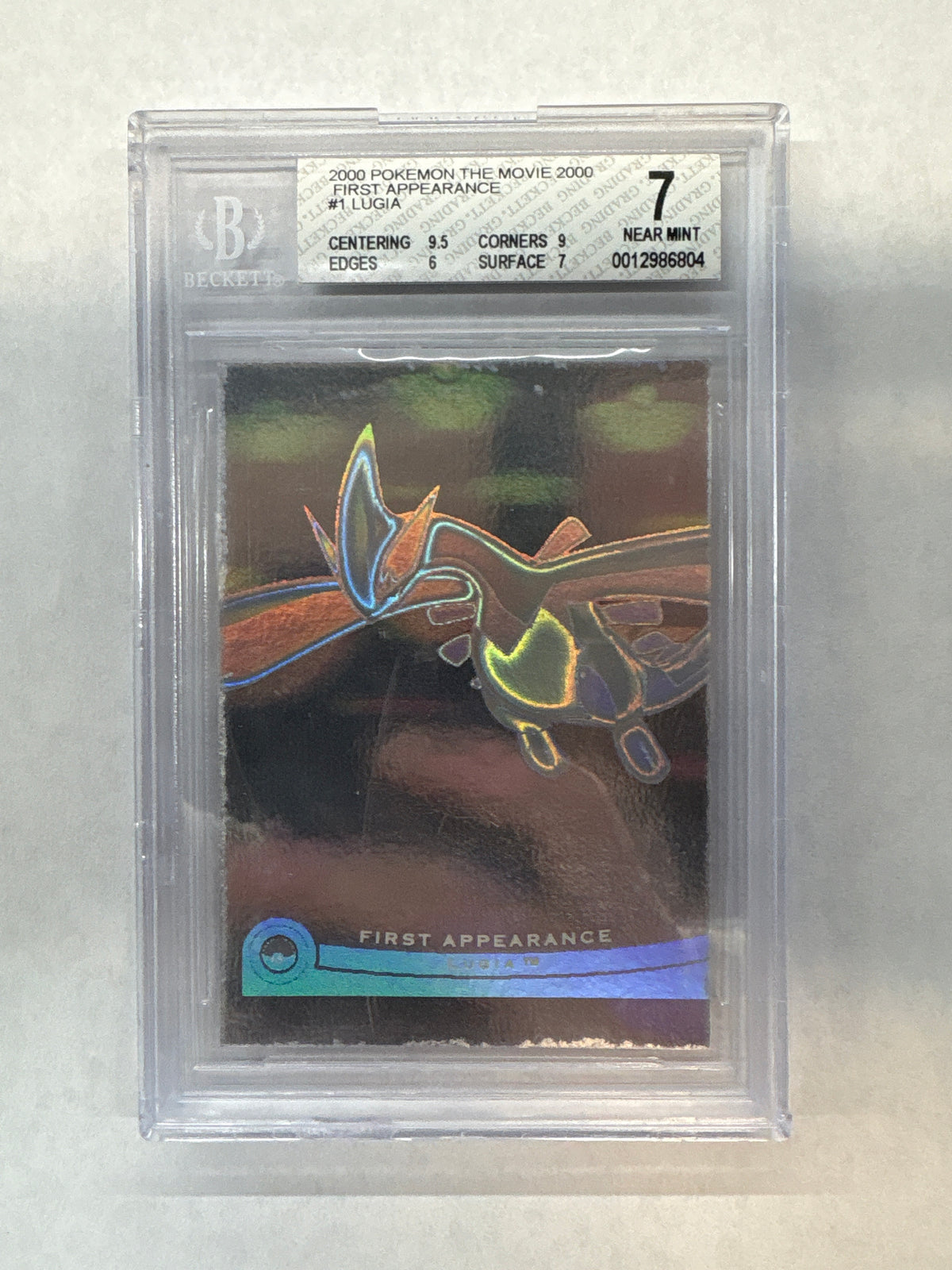 2000 Pokemon First Appearance Lugia 1 Pokemon the Movie 2000 BGS 7