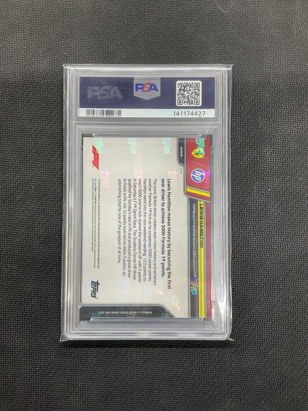 2025 Topps Now F1 Lewis Hamilton #70 PSA 10 Ferrari  427