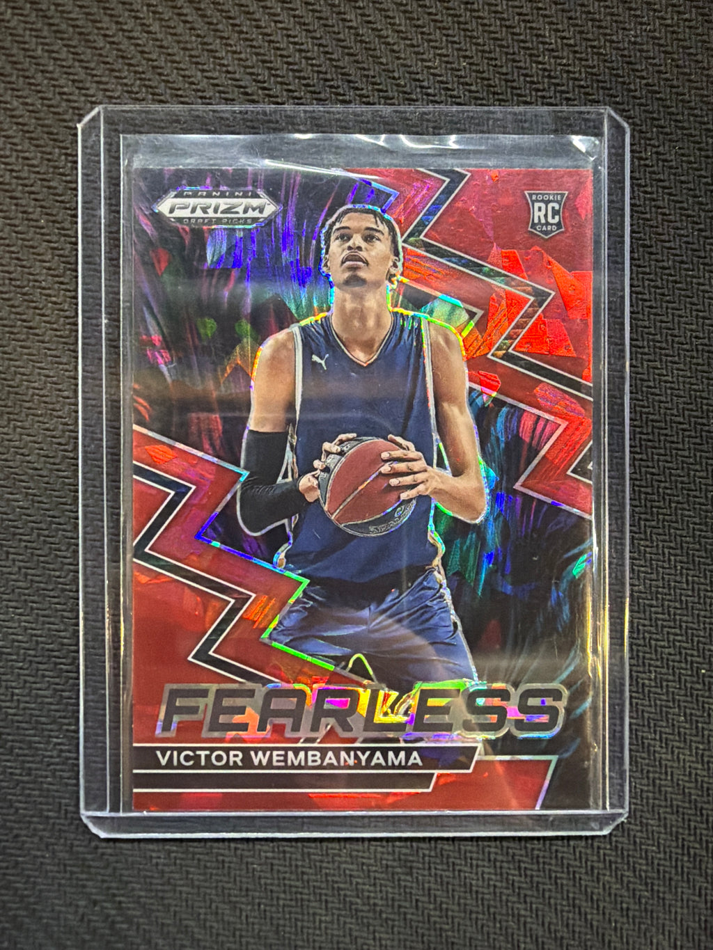 2023 Prizm Draft Picks Victor Wembanyama Red Ice Fearless Rookie Spurs