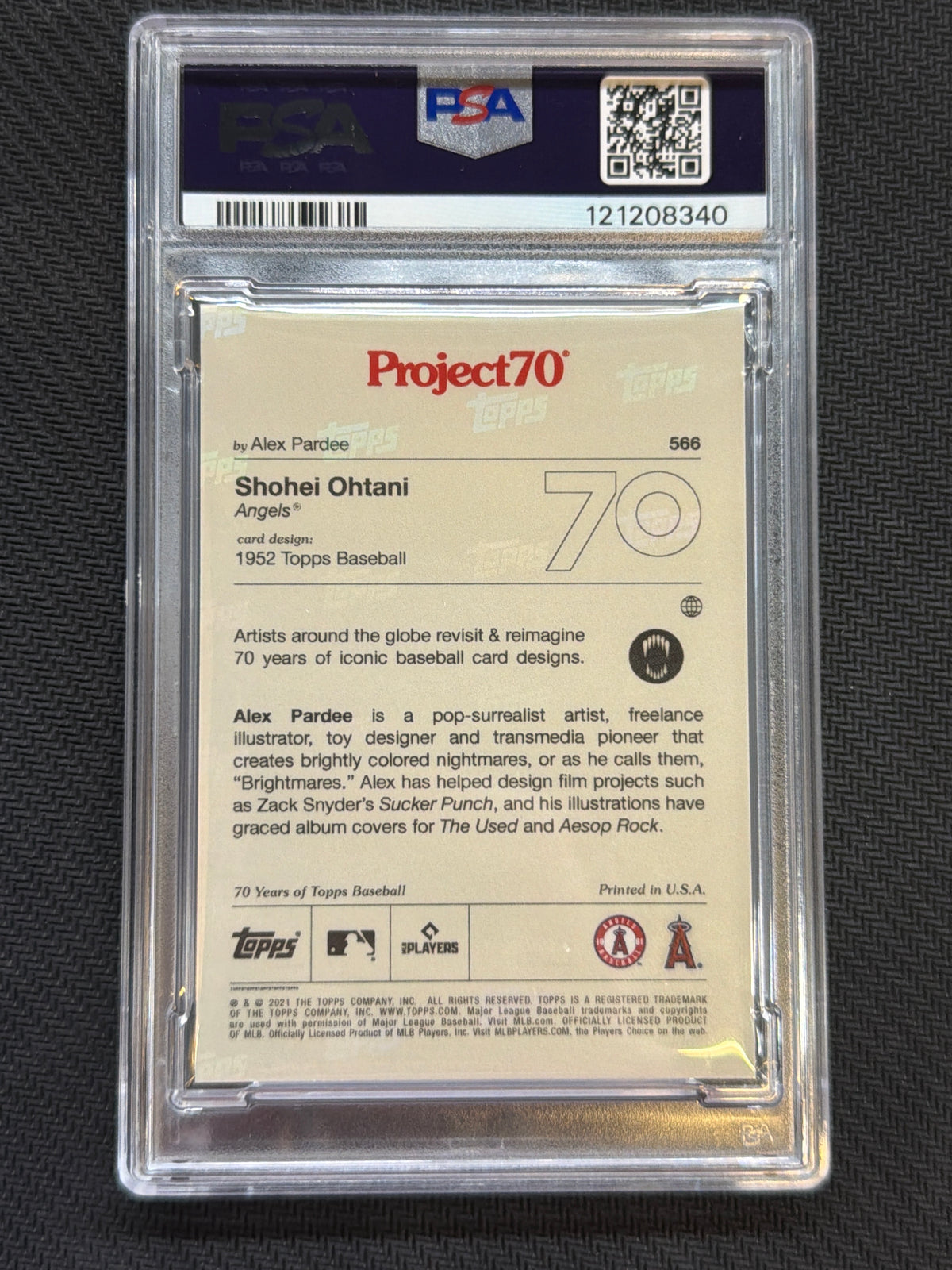 2021 Topps Project70 Shohei Ohtani #566 PSA 10 340