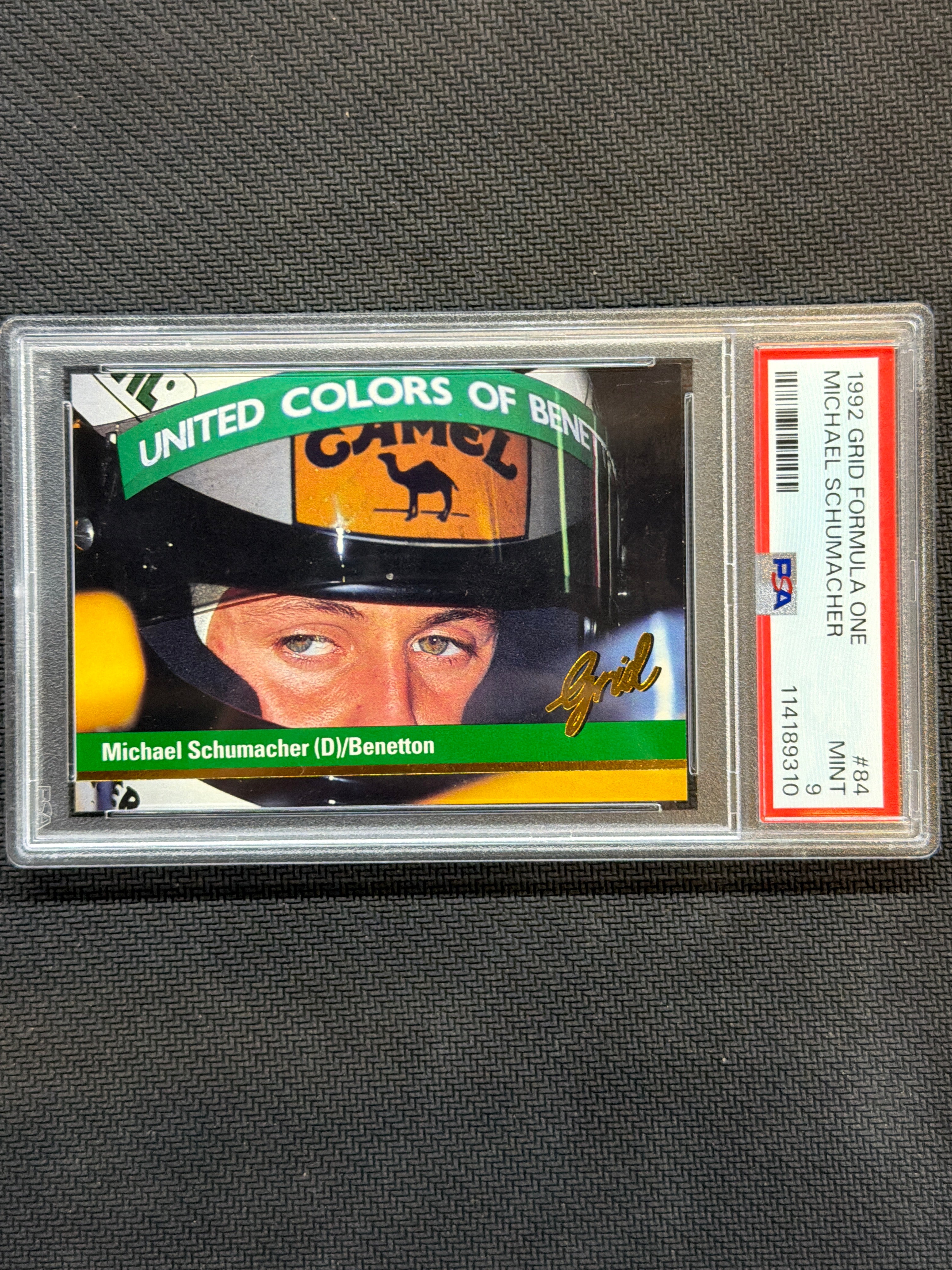 1992 Grid Formula 1 Michael Schumacher Rookie #84 PSA 9