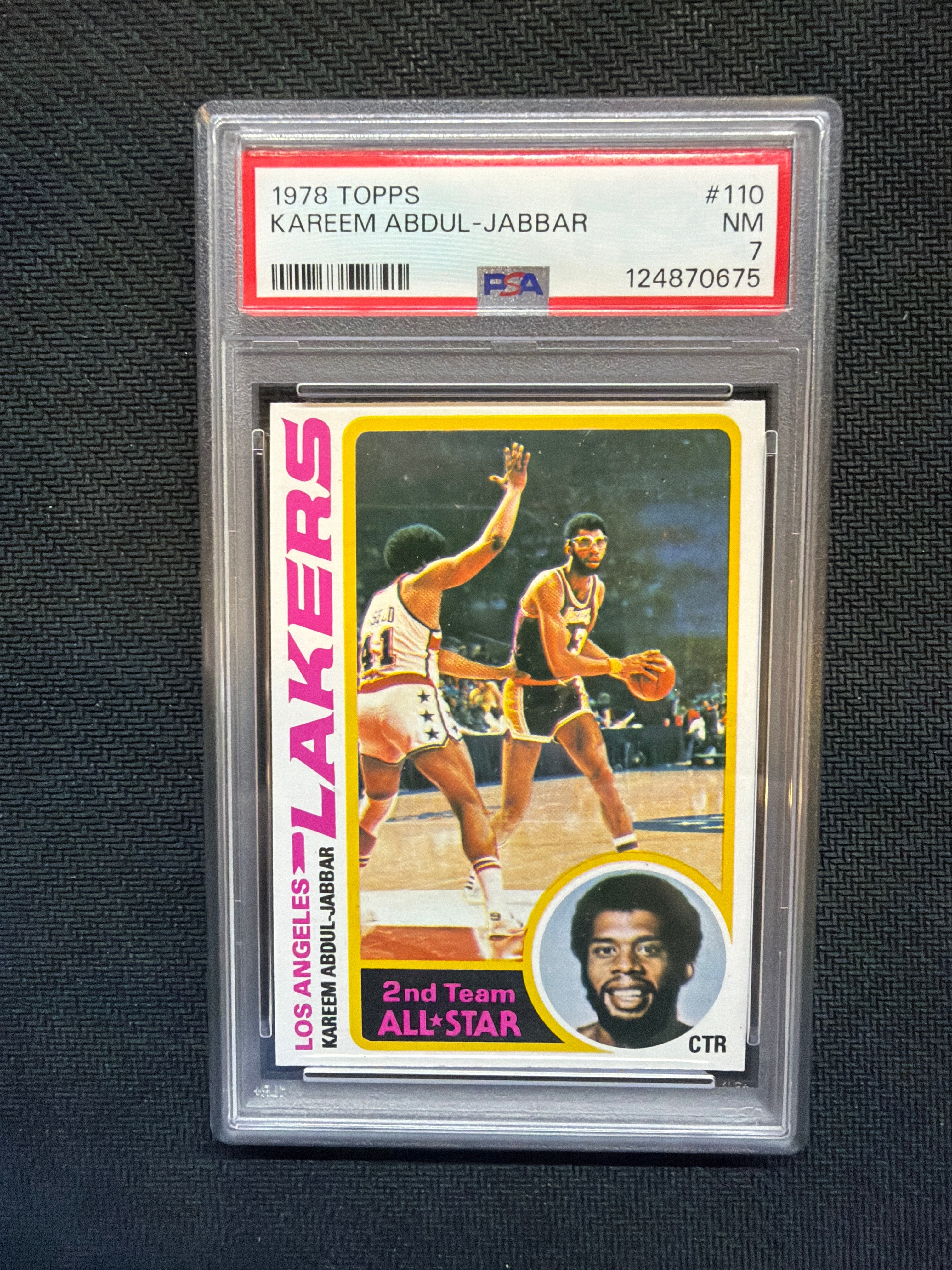 1978 Topps Kareem Abdul-Jabbar #110 PSA 7 Lakers