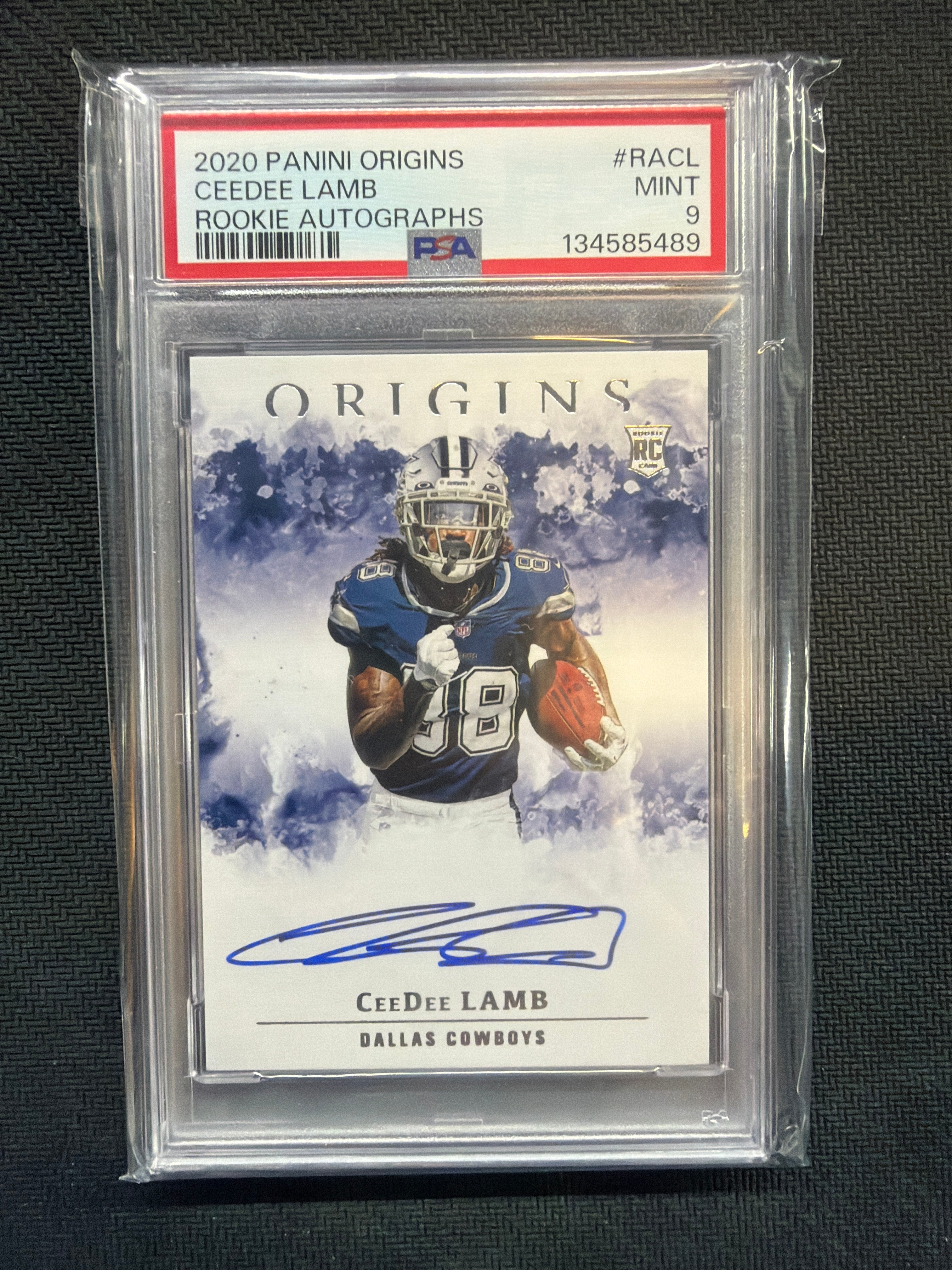 2020 Origins CeeDee Lamb Rookie Auto PSA 9 489