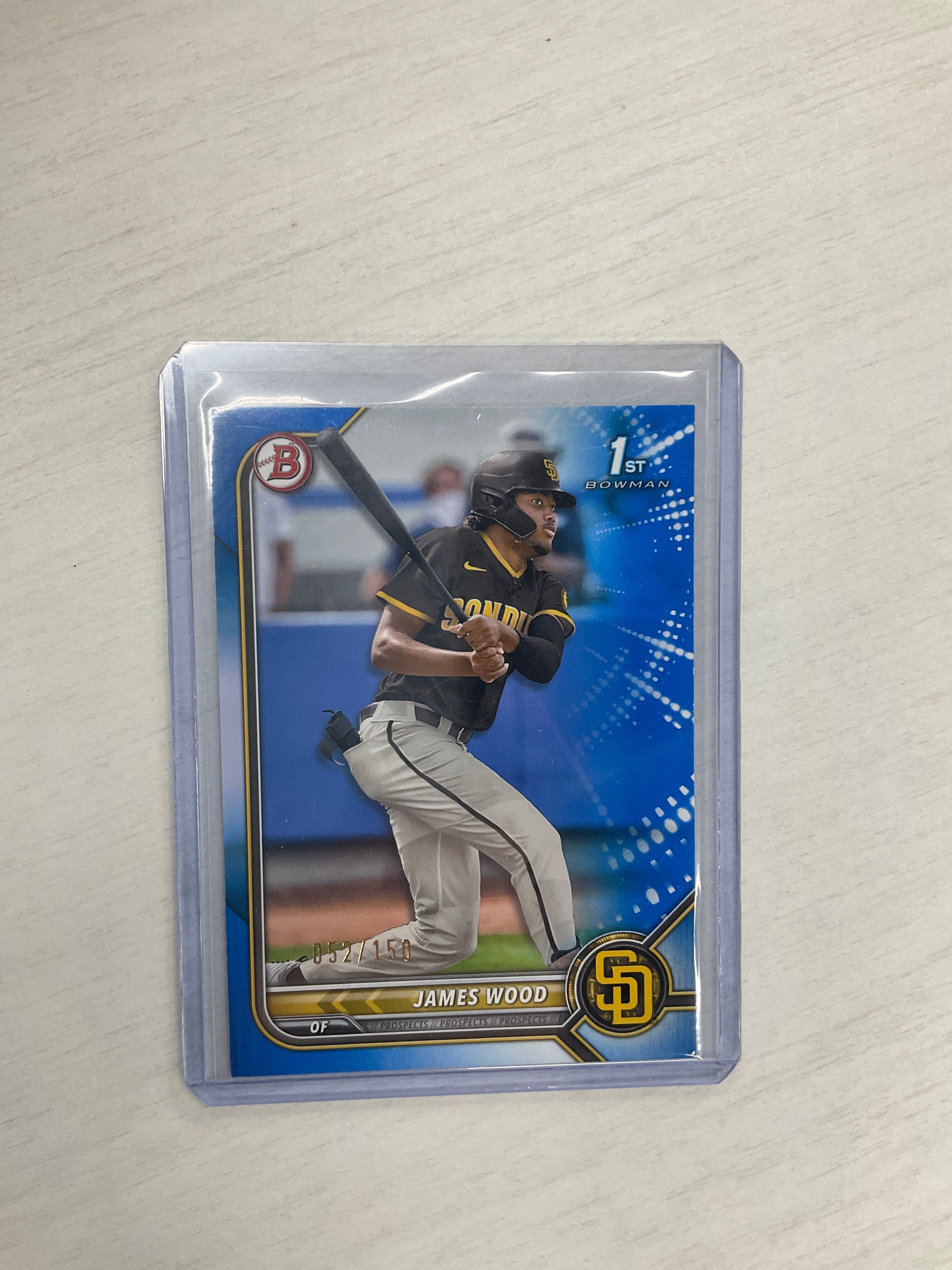 2022 Bowman James Wood Rookie Blue /150 Padres