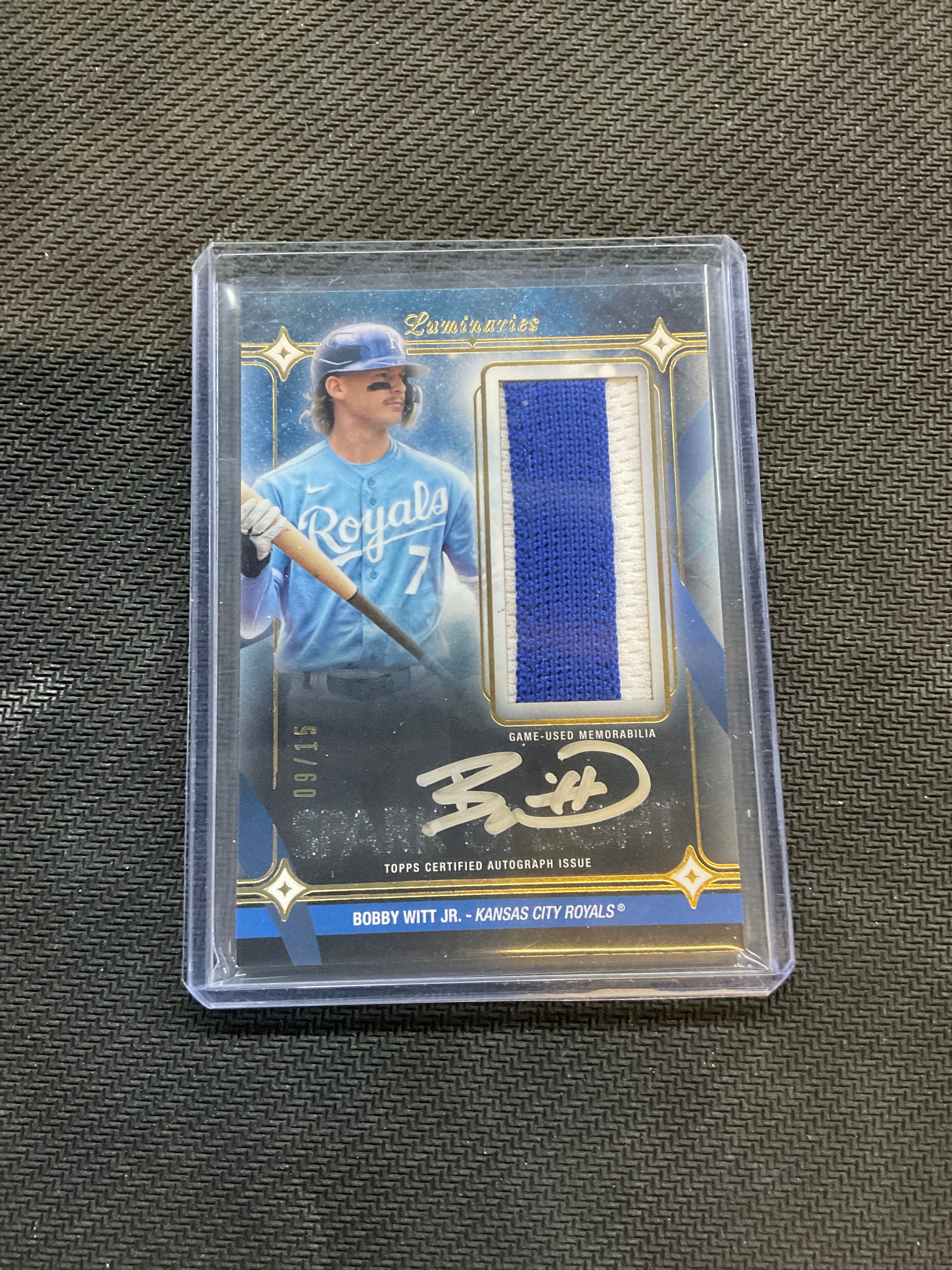 2023 Luminaries Bobby Witt Jr. Patch Auto /15 Royals