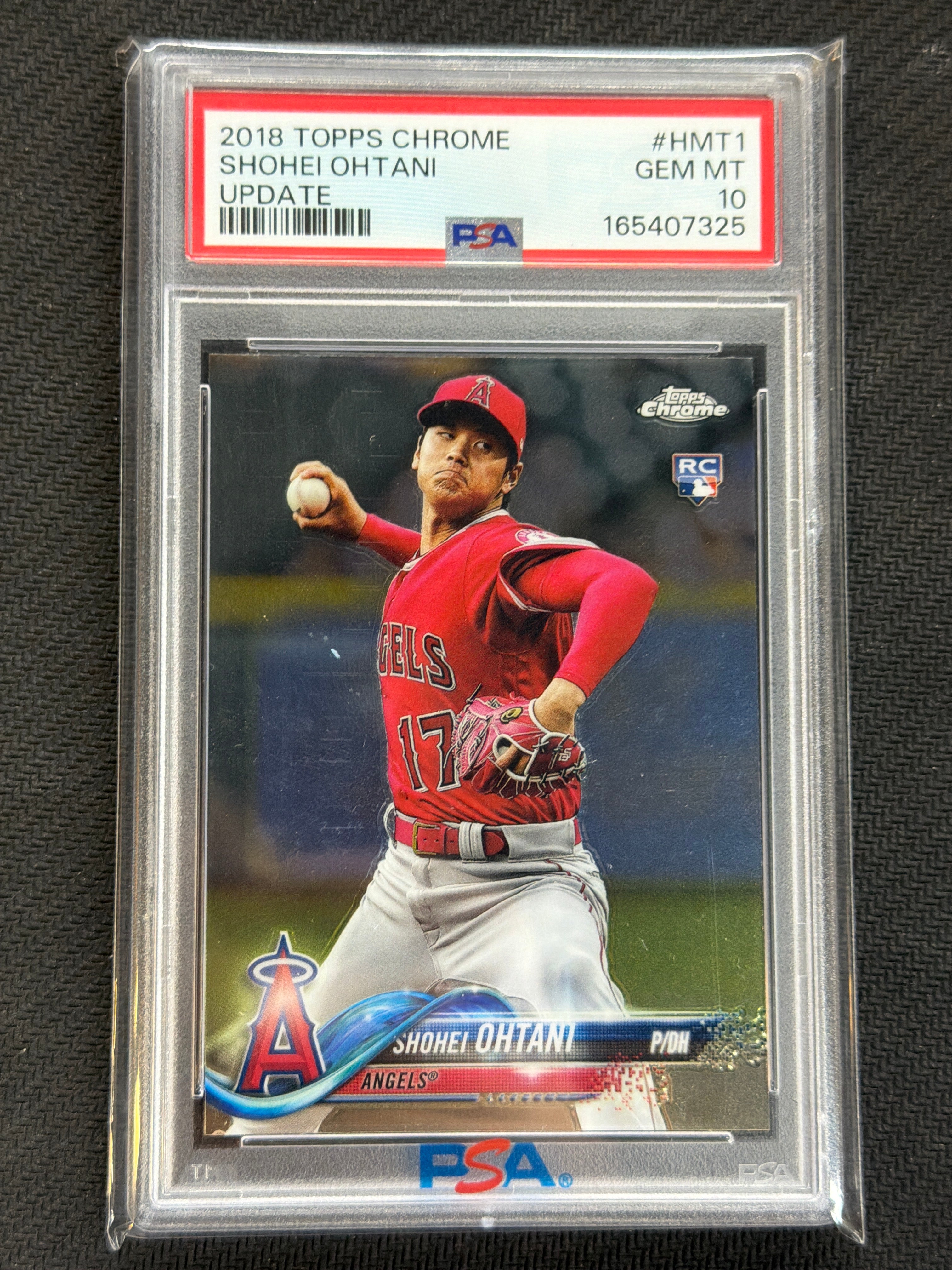 2018 Topps Chrome Update Shohei Ohtani Rookie Pitching PSA 10 325