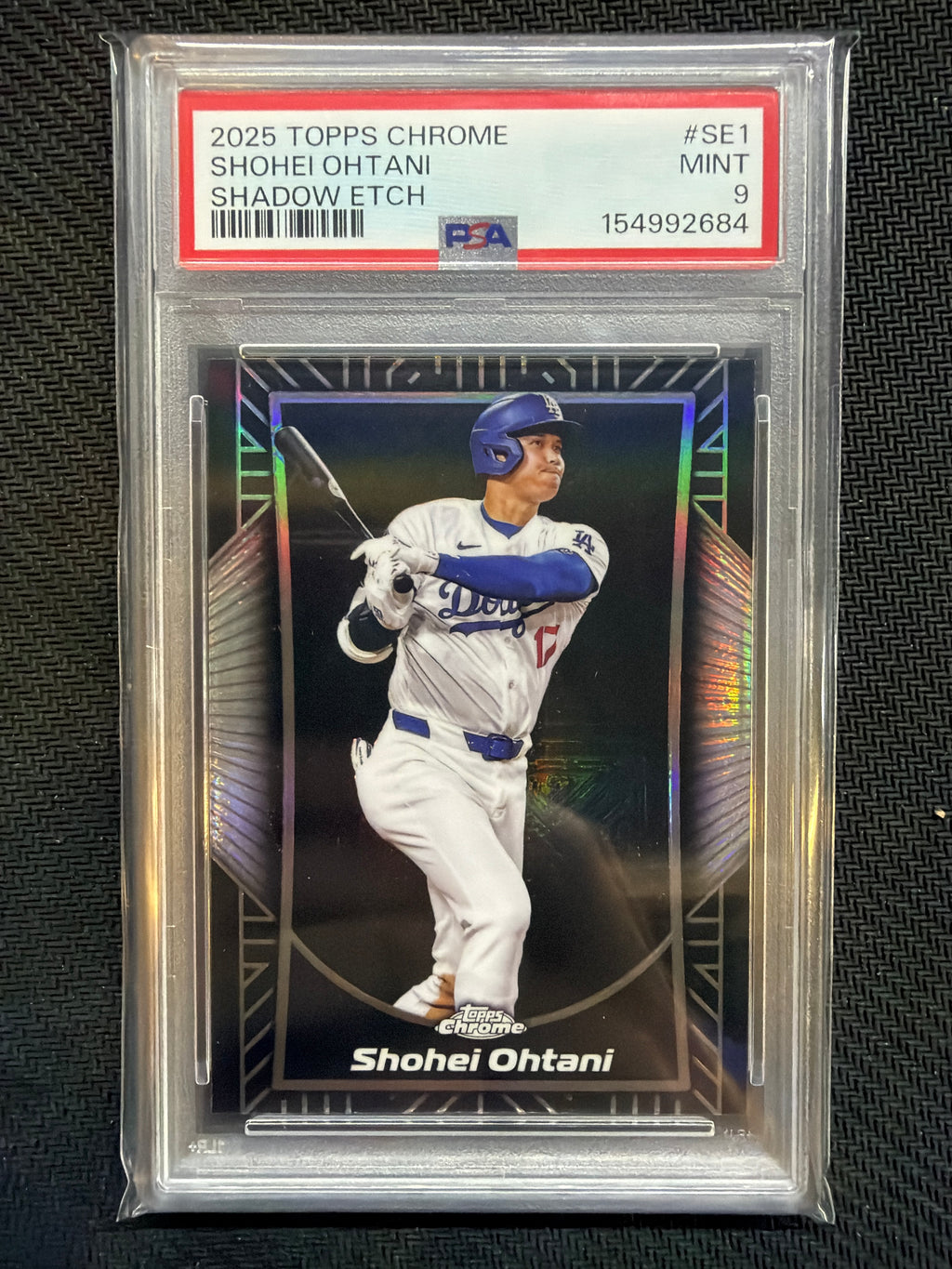 2025 Topps Chrome Shohei Ohtani Shadow Etch #SE1 PSA 9 Dodgers