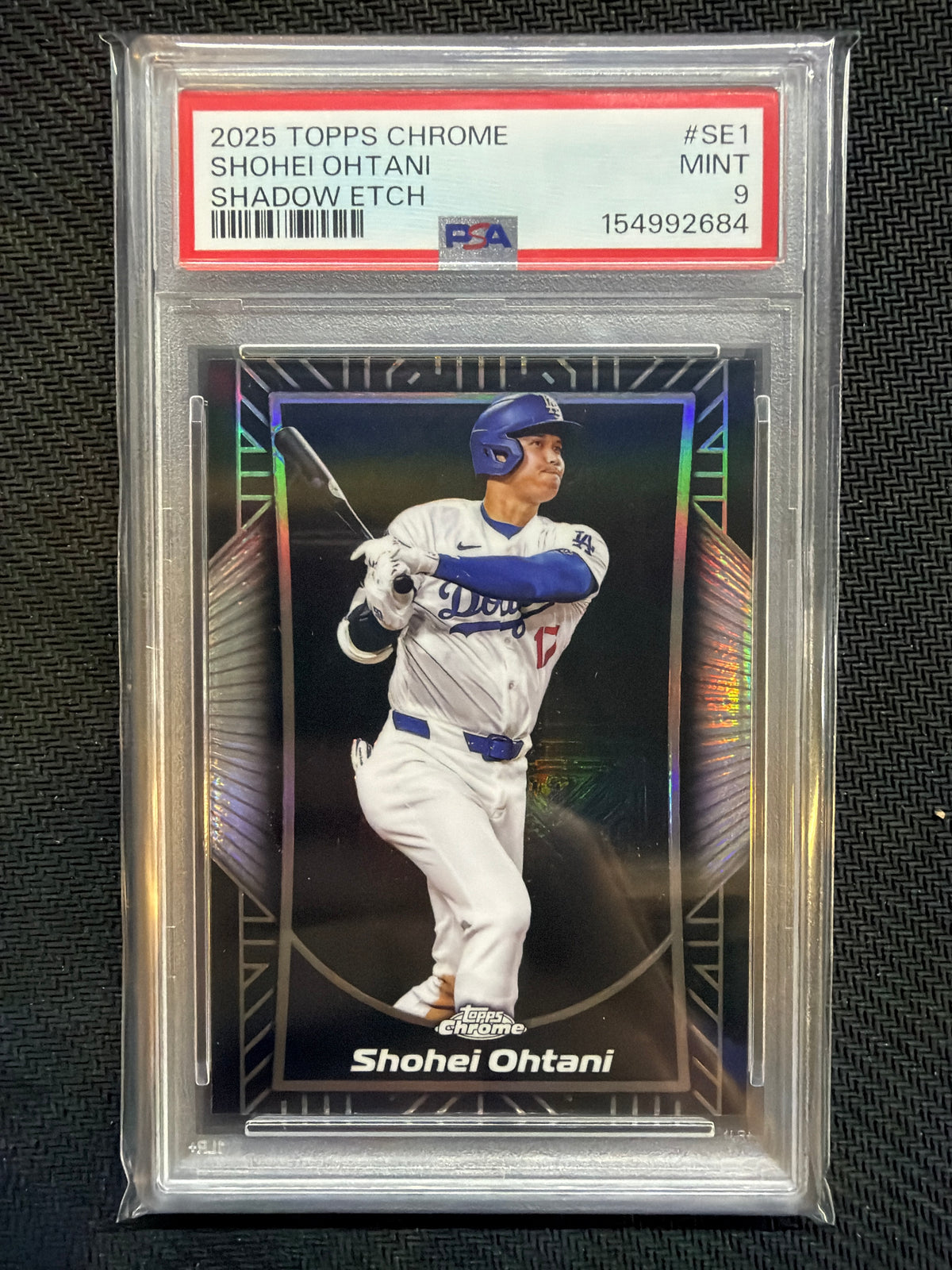 2025 Topps Chrome Shohei Ohtani Shadow Etch #SE1 PSA 9 Dodgers