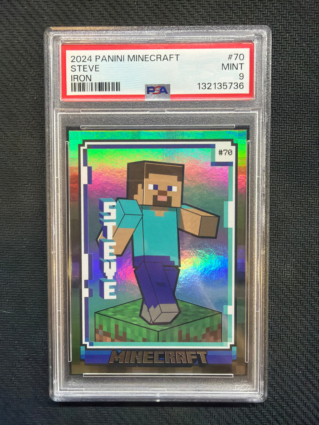 2024 Panini Minecraft Steve Iron /475 PSA 9