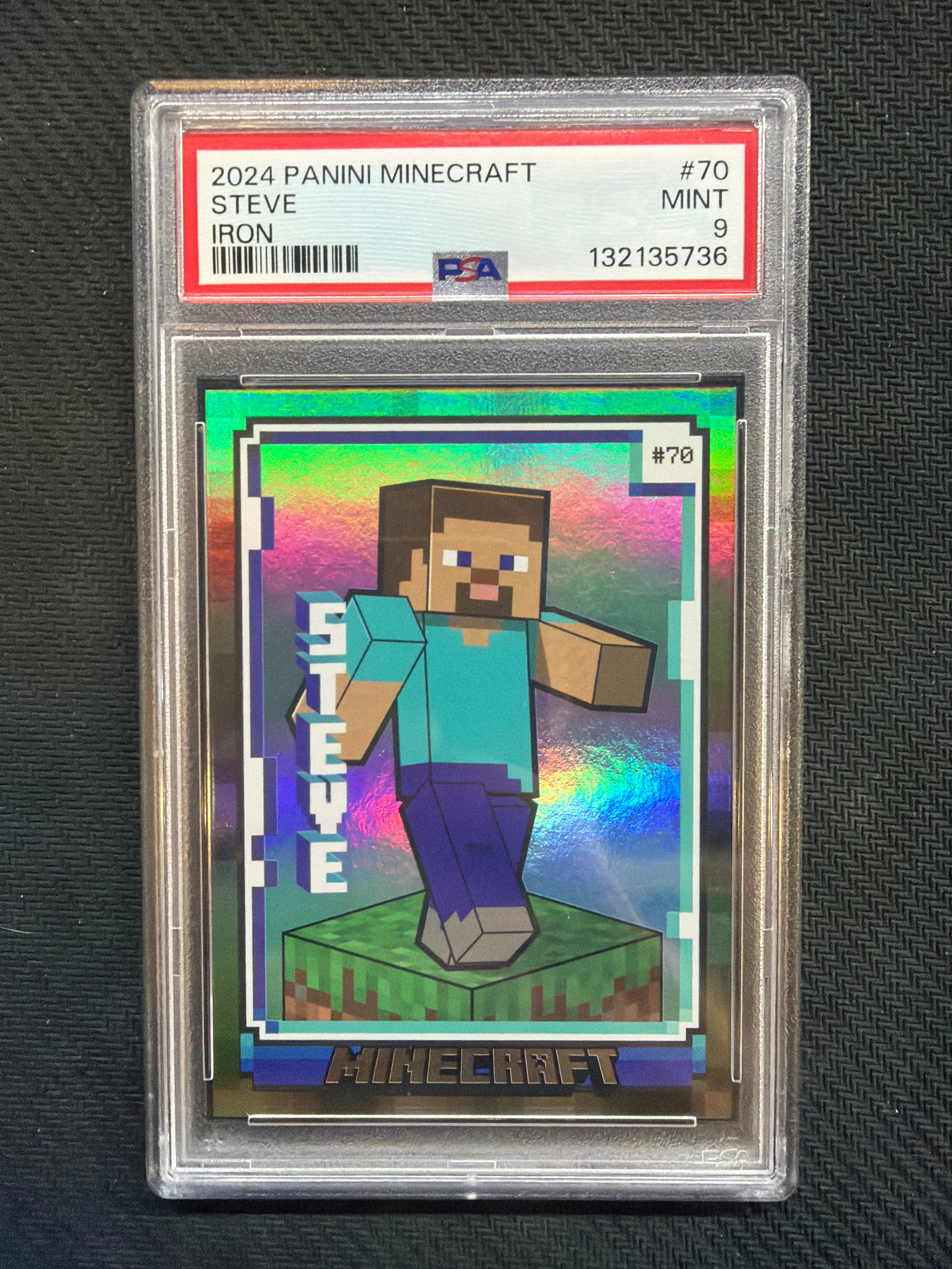 2024 Panini Minecraft Steve Iron /475 PSA 9
