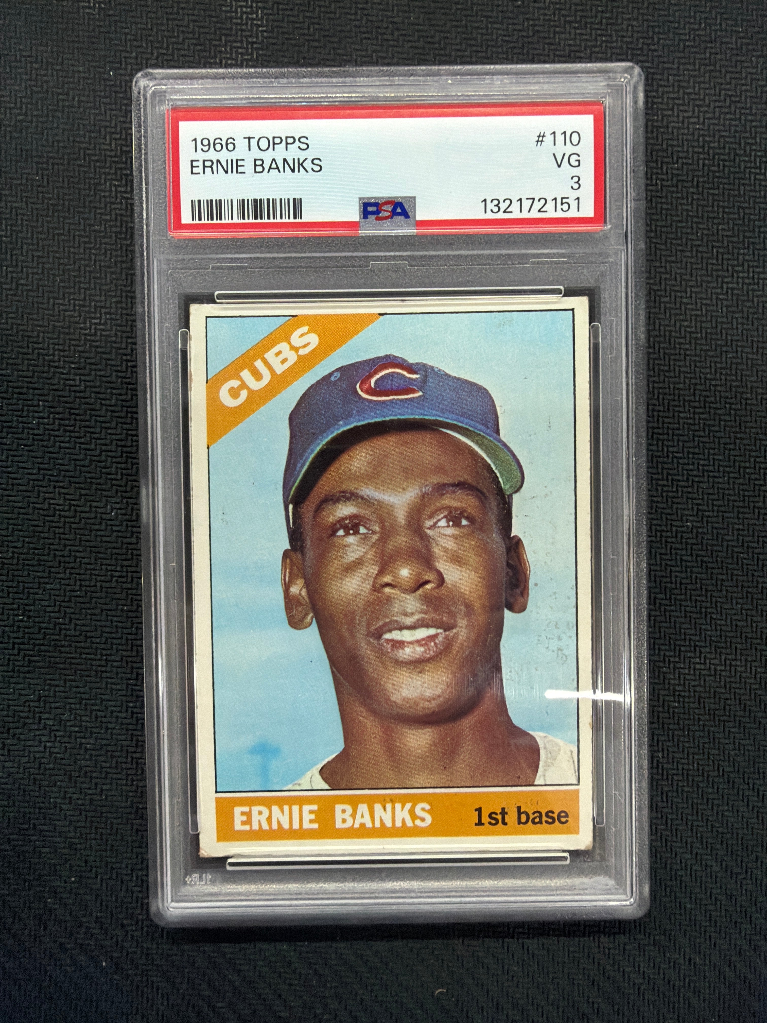1966 Topps Ernie Banks PSA 3 Cubs