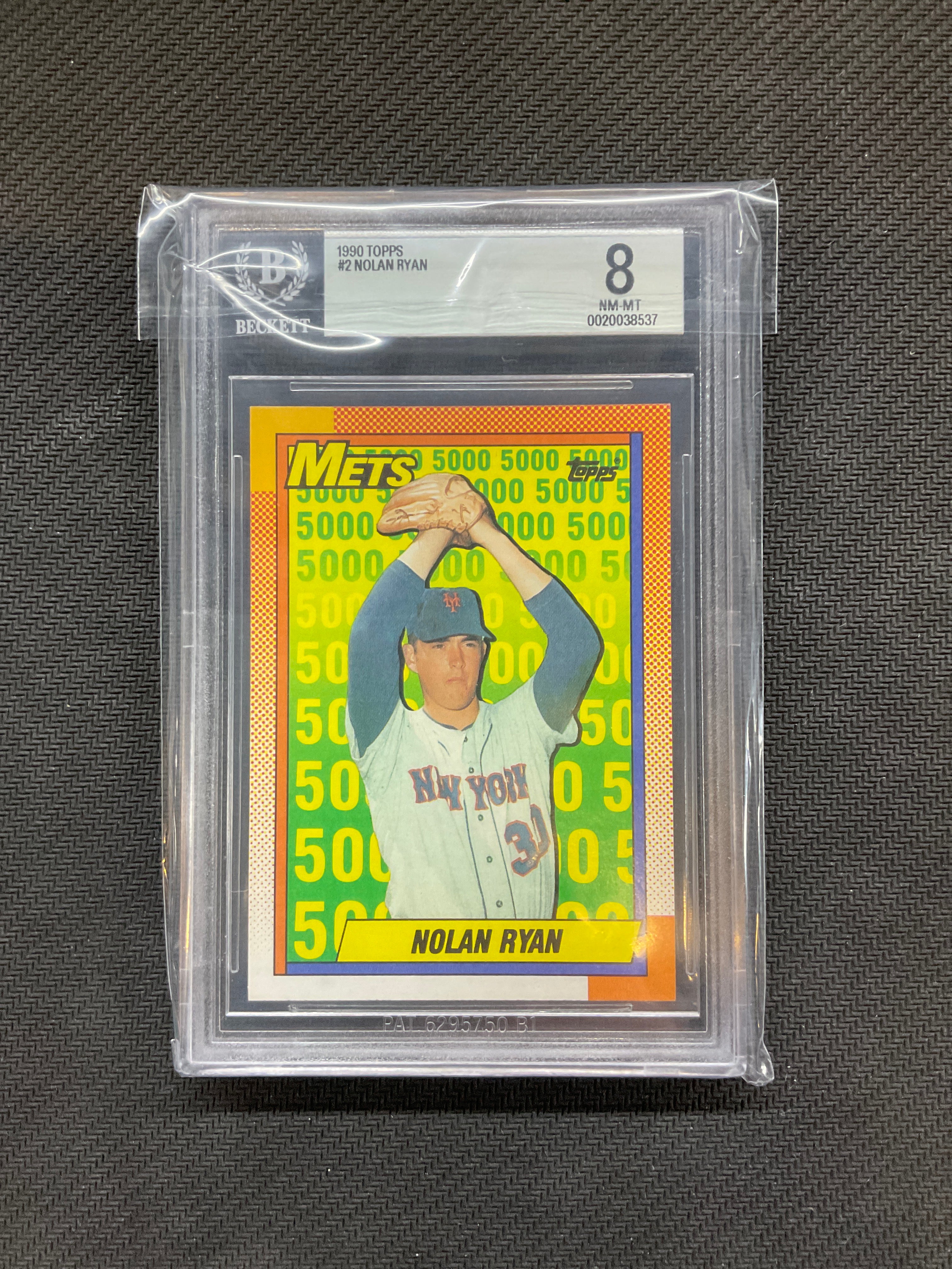 1990 Topps Nolan Ryan #2 Salute BGS 8 537