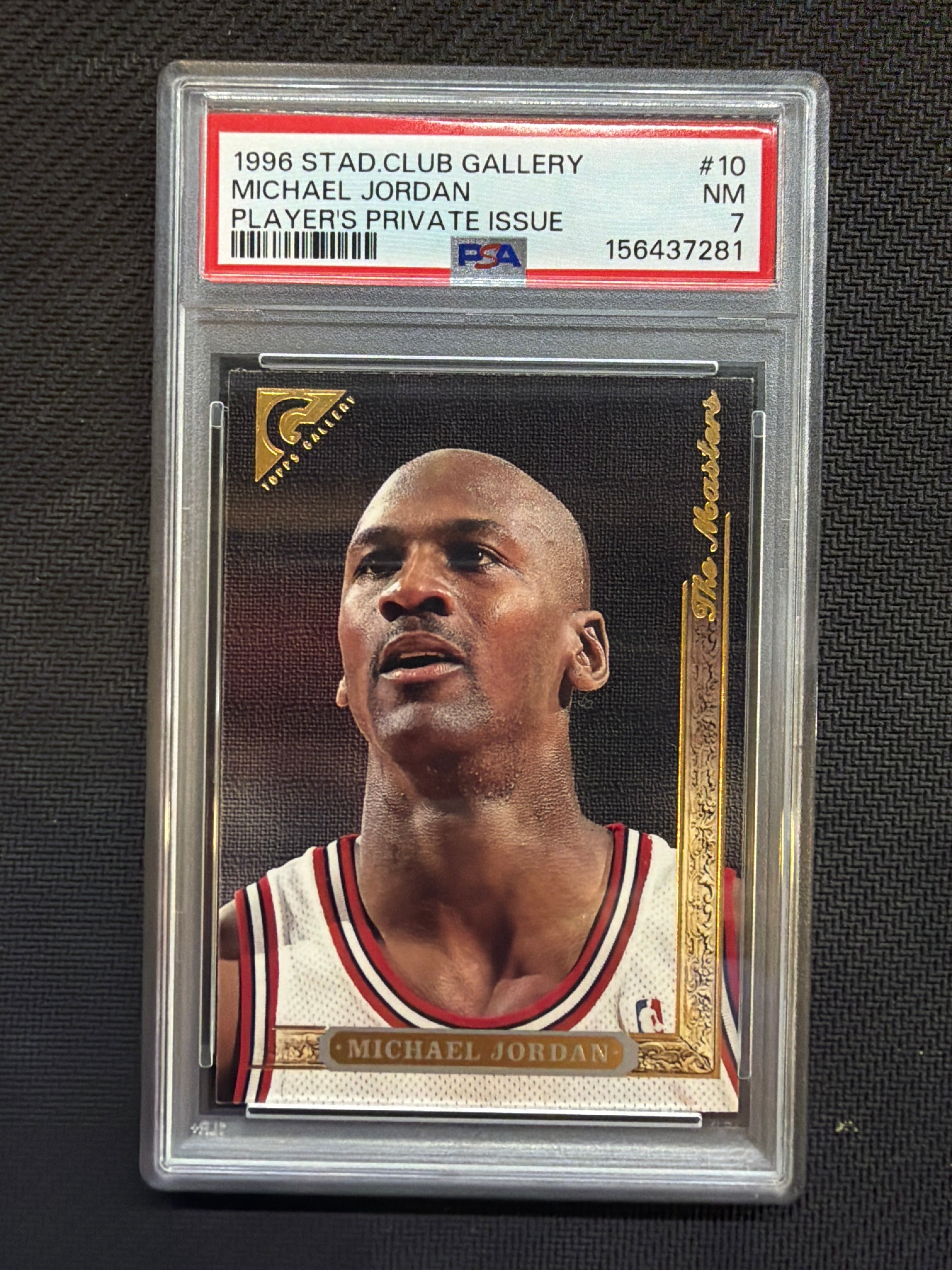 1996 Stadium Club Gallery Michael Jordan Private Issue PSA 7