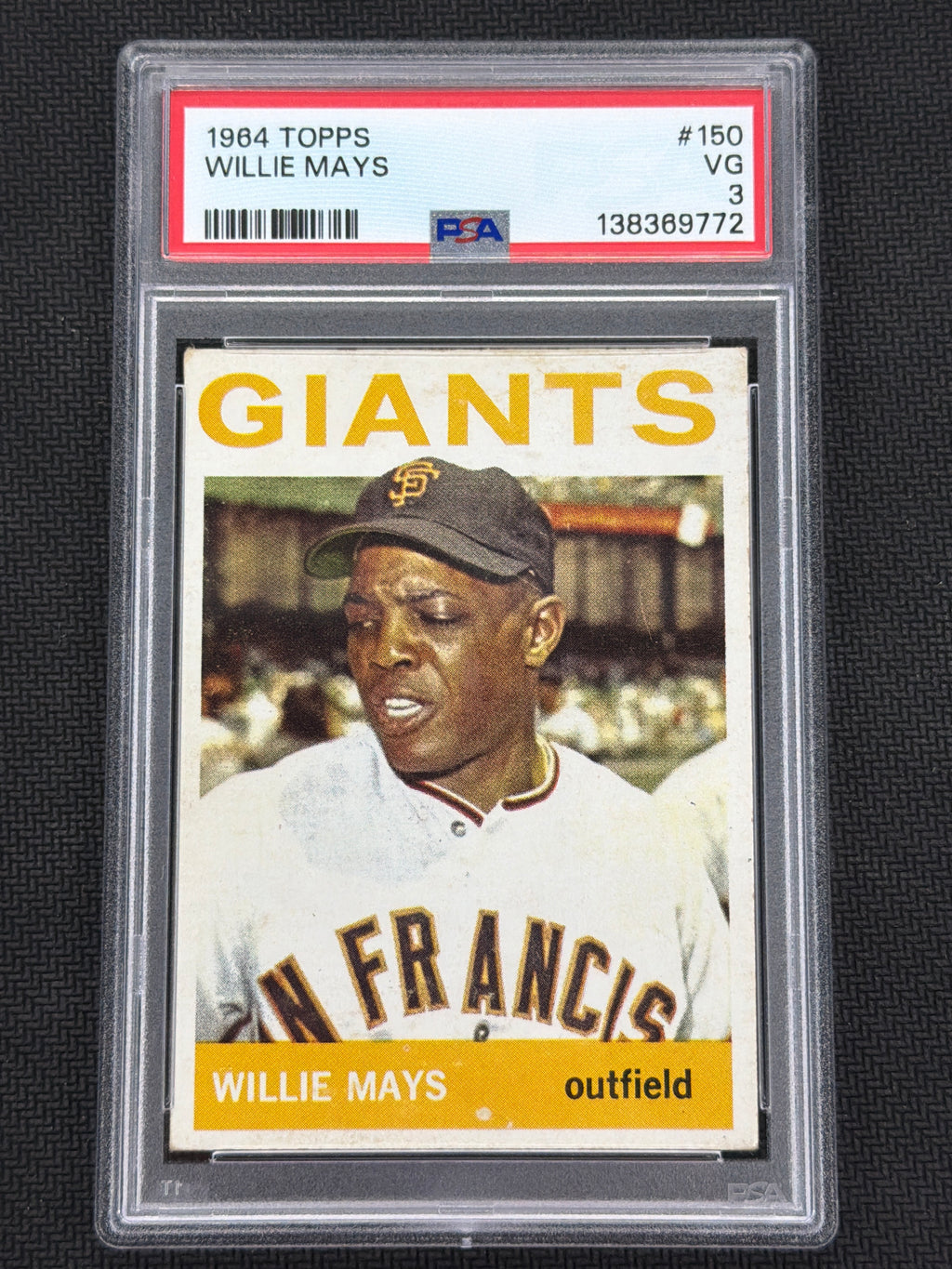 1964 Topps Willie Mays #150 PSA 3 Giants