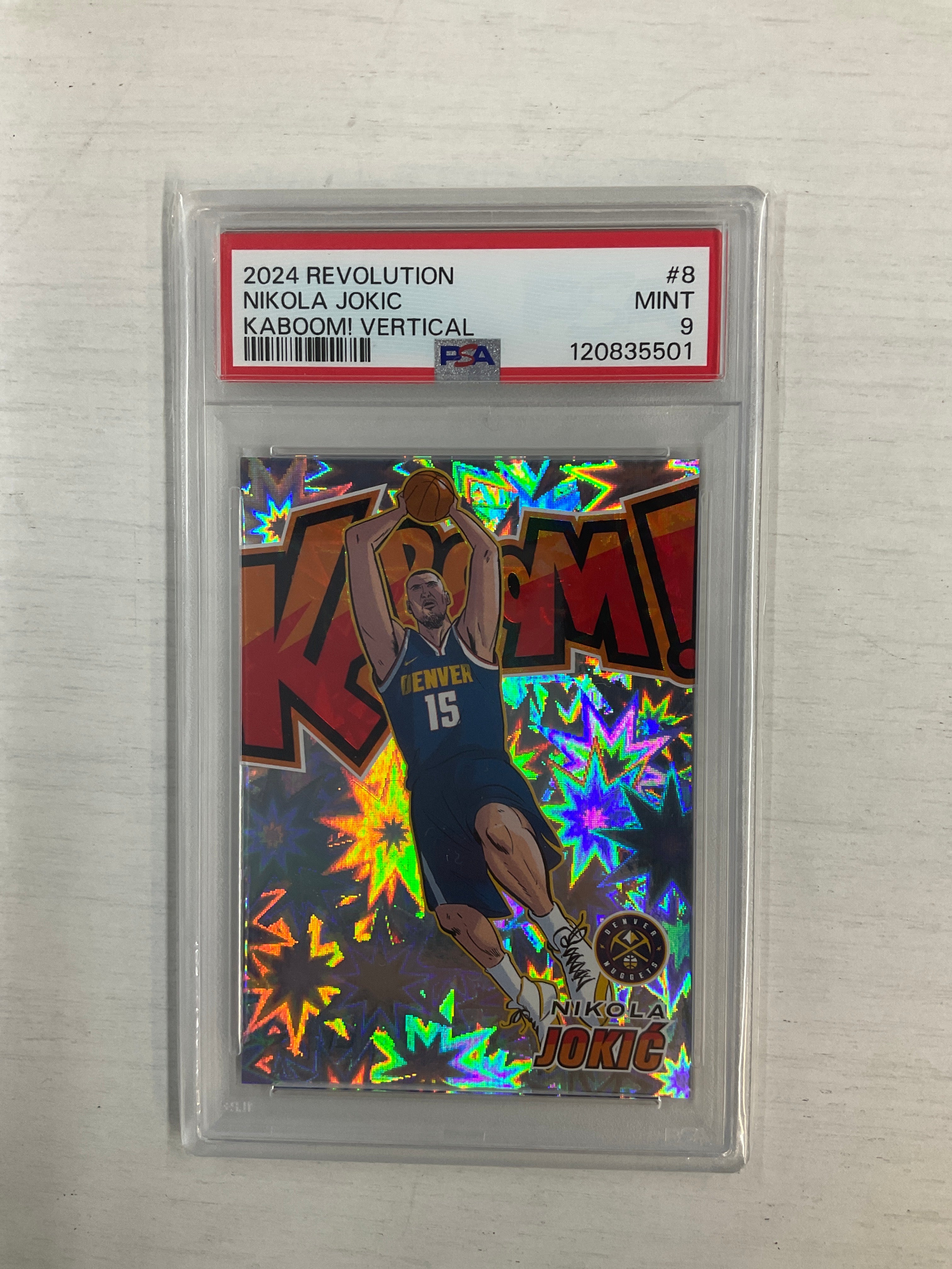 2024 Revolution Nikola Jokic Vertical Kaboom! PSA 9