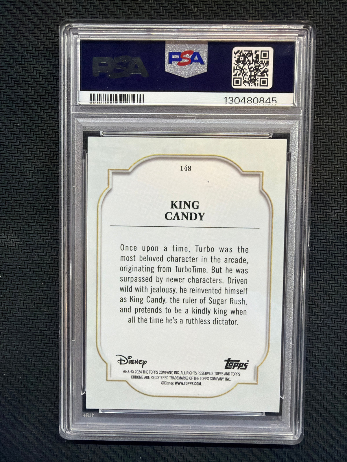 2024 Topps Chrome Disney King Candy Gold /50 PSA 9 845