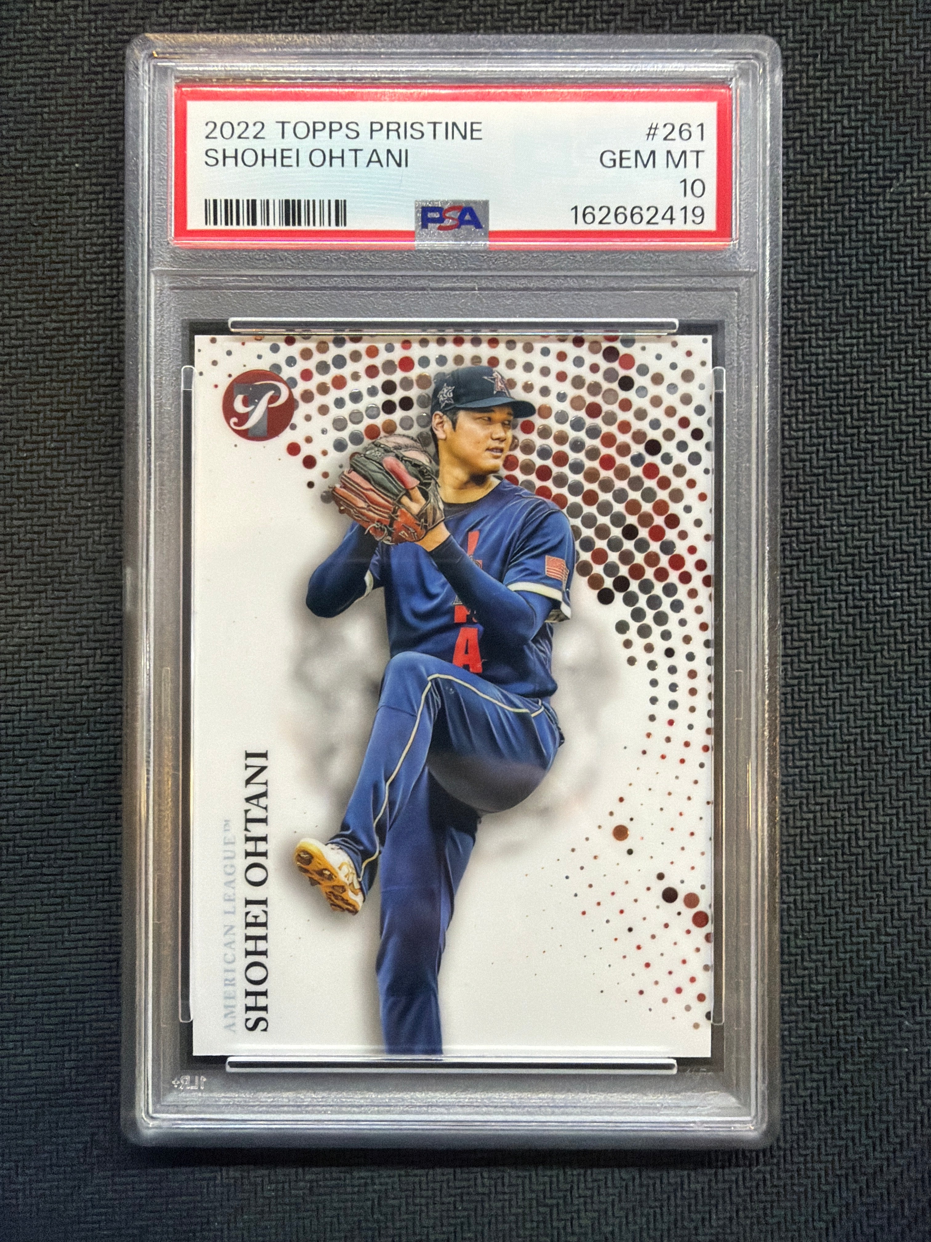 2022 Topps Pristine Shohei Ohtani #261 PSA 10 Dodgers All Star