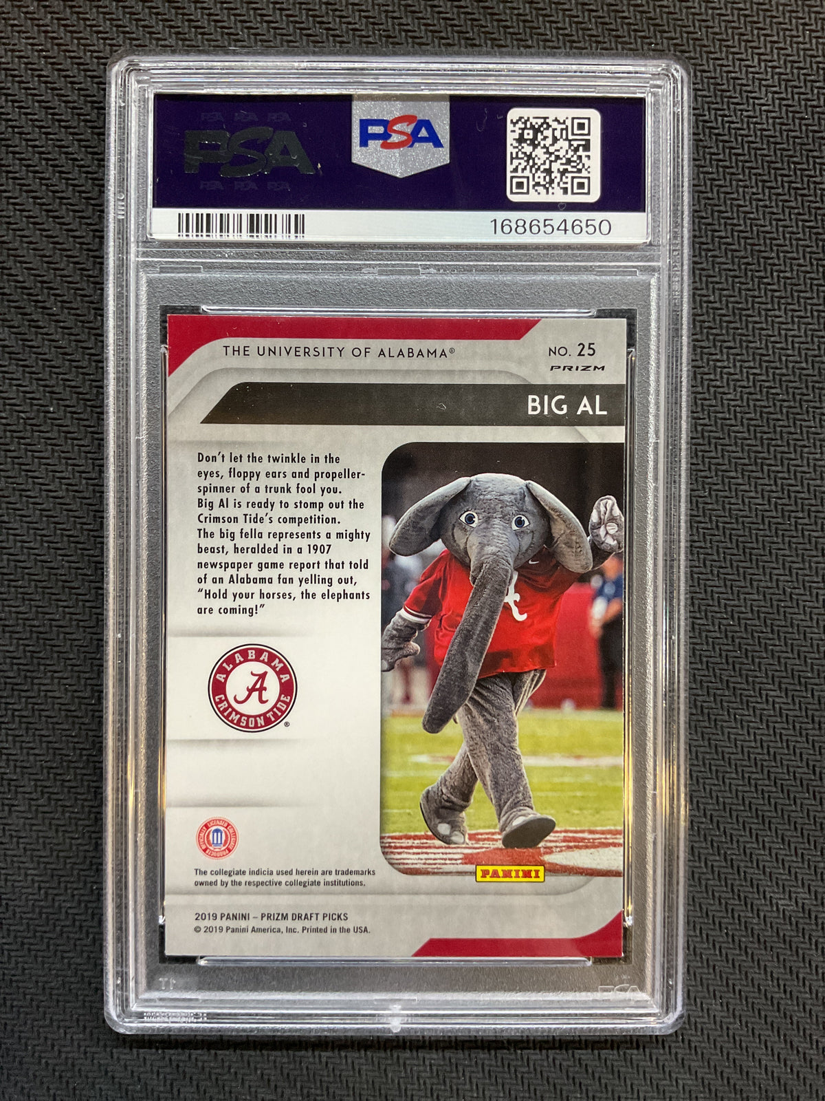 2019 Panini Prizm DP #25 Big AL Purple PSA 9