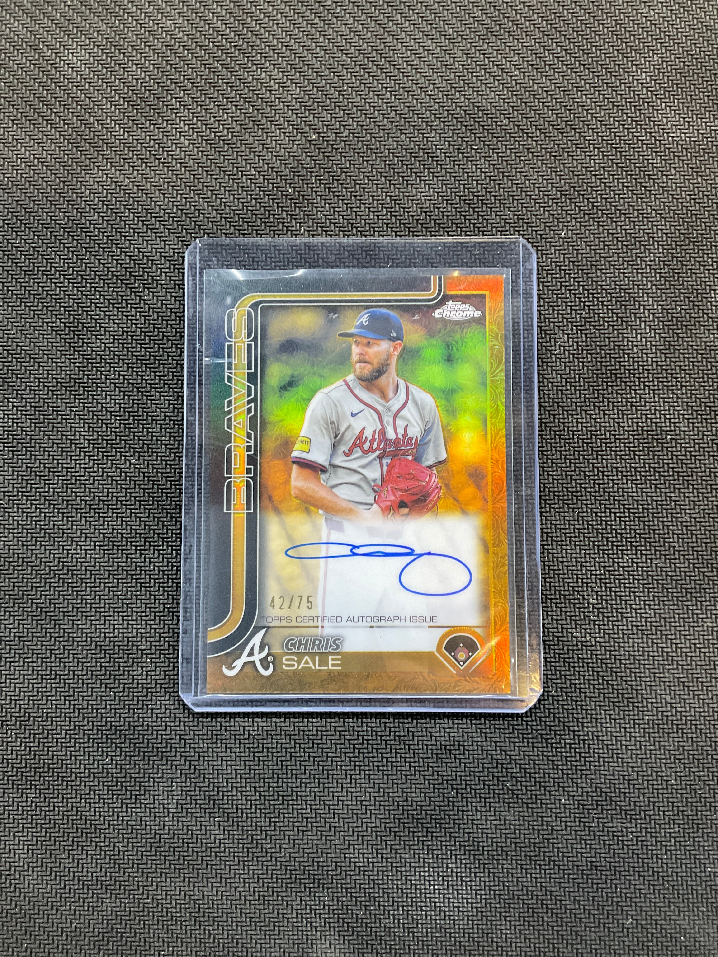 2025 Topps Chrome Gilded Chris Sale Auto /75 Braves