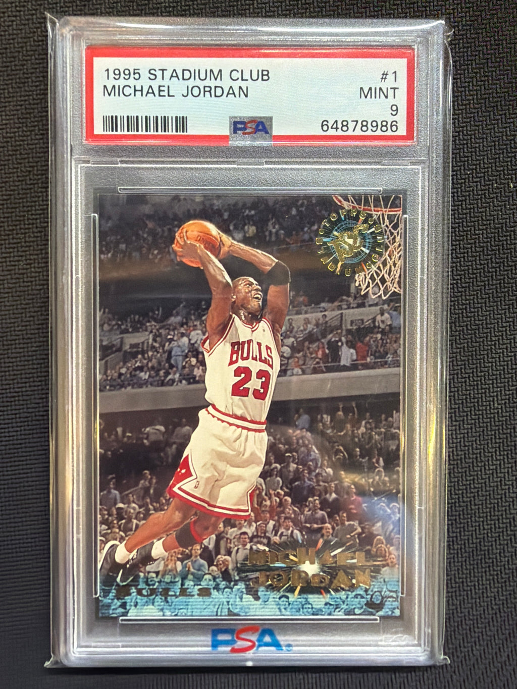 1995 Stadium Club Michael Jordan #1 PSA 9 Bulls