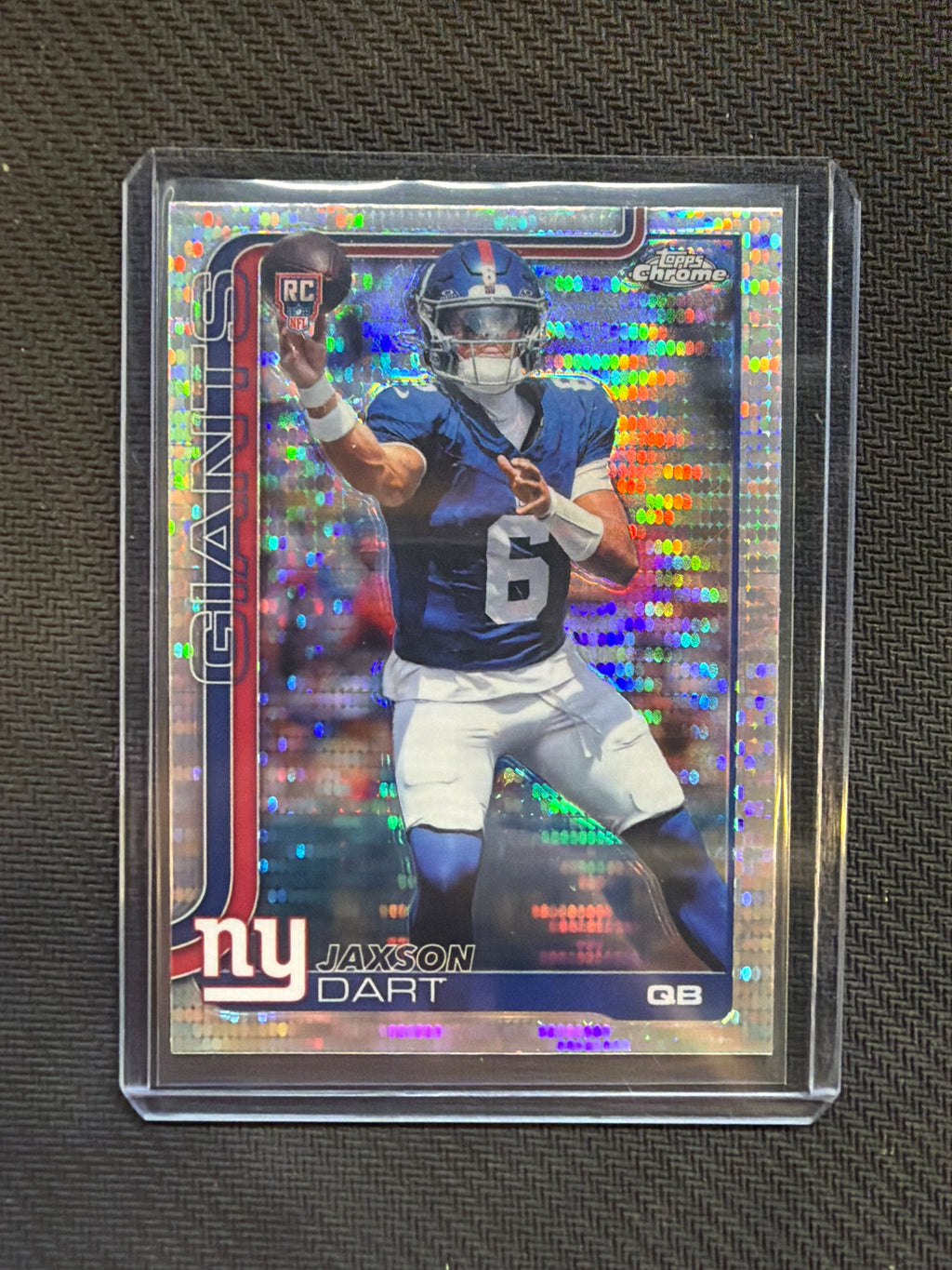2025 Topps Chrome Jaxson Dart Rookie Pulsar Refractor Giants