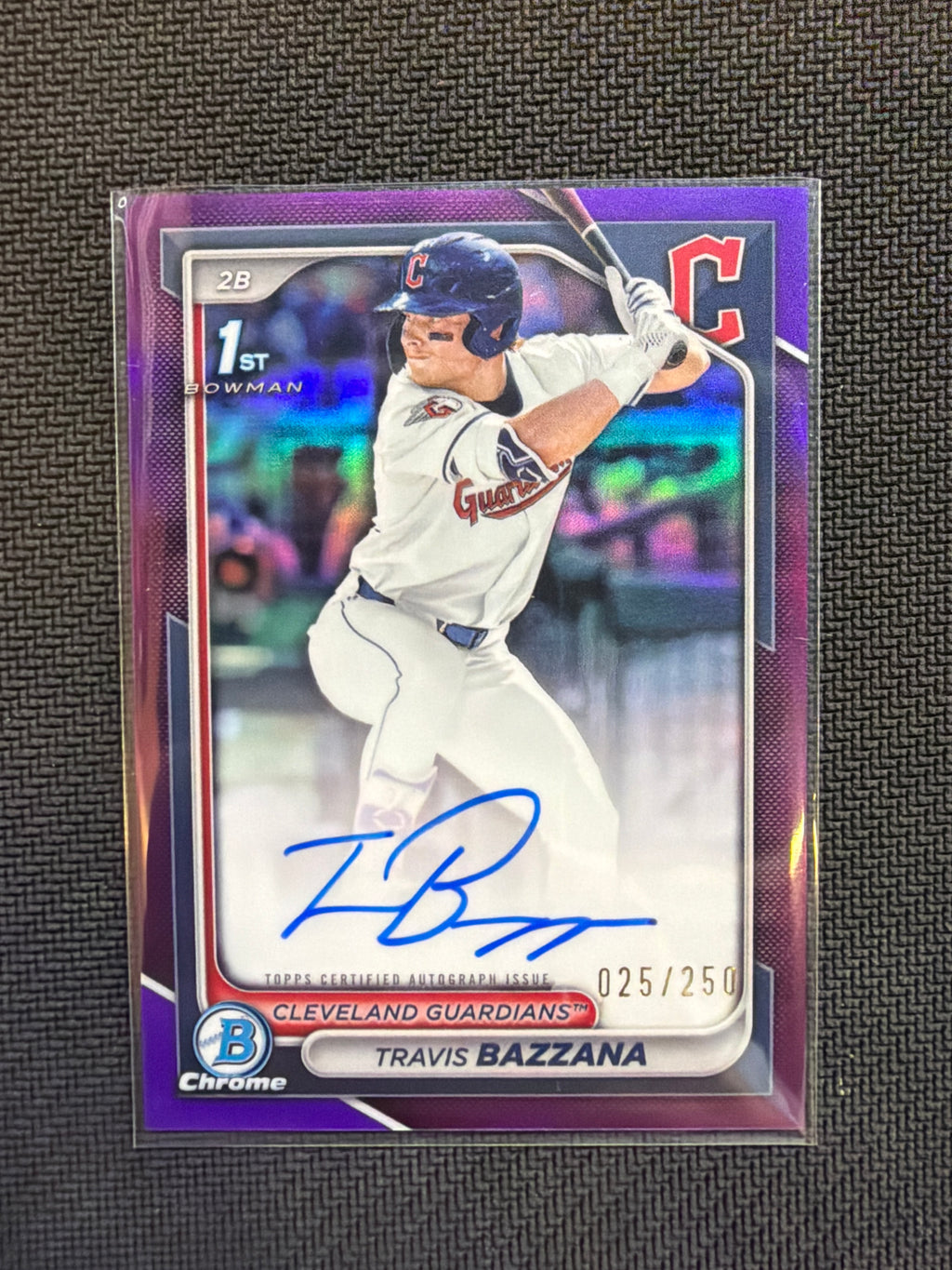 2025 Bowman Chrome Travis Bazzana 1st Auto Purple /250