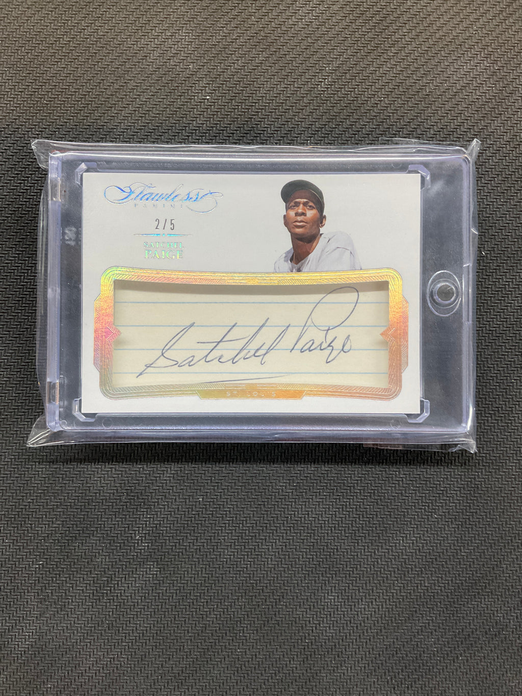 2017 Panini Flawless Satchel Paige Cut Auto /5 HOF