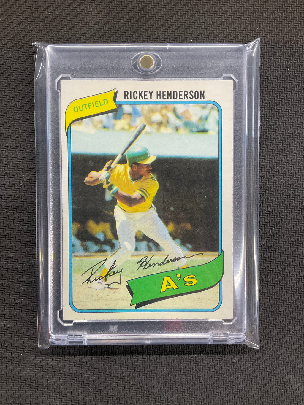 1980 Topps Rickey Henderson Rookie Athletics