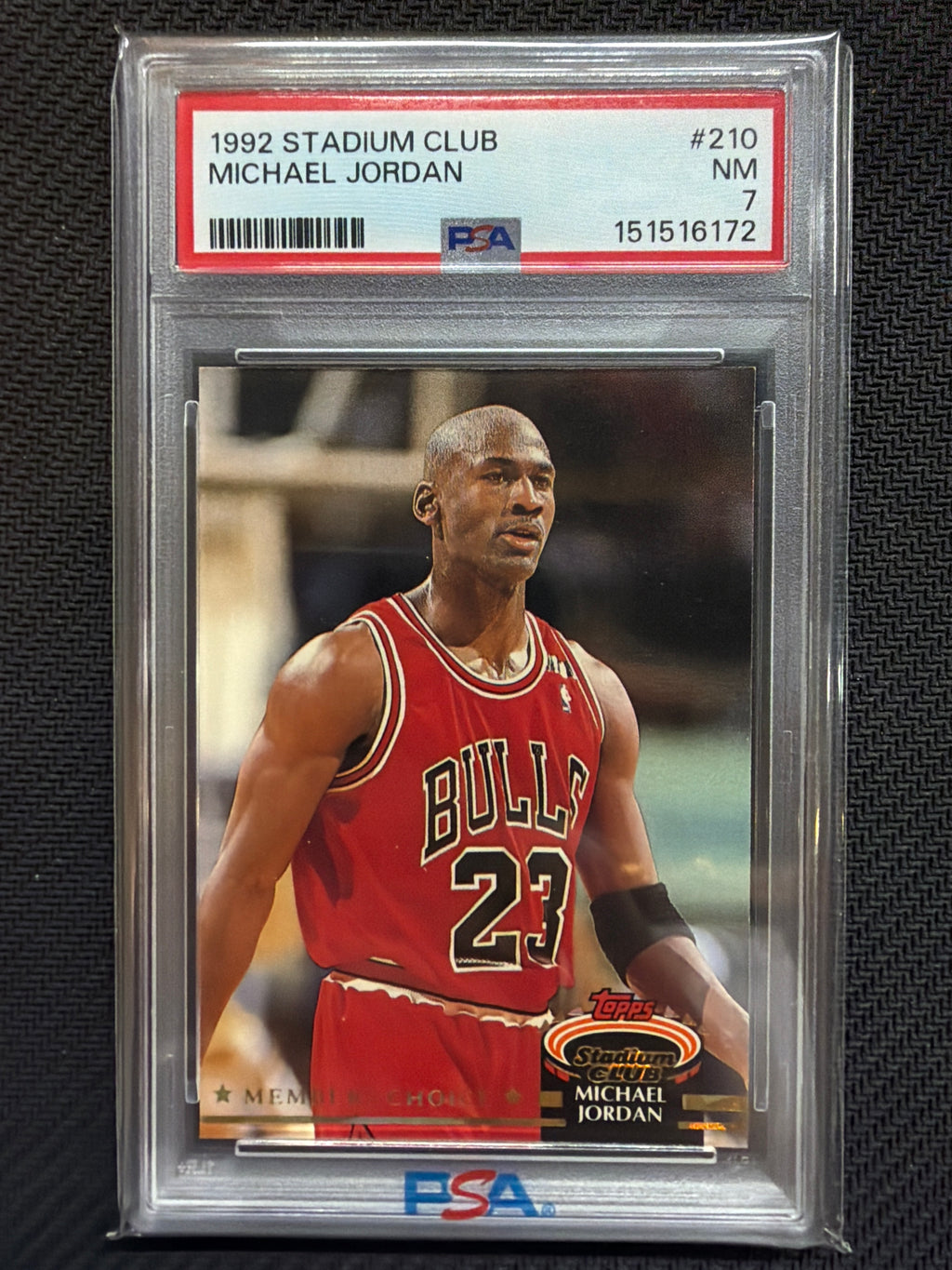 1992 Stadium Club Michael Jordan #210 PSA 7 Bulls