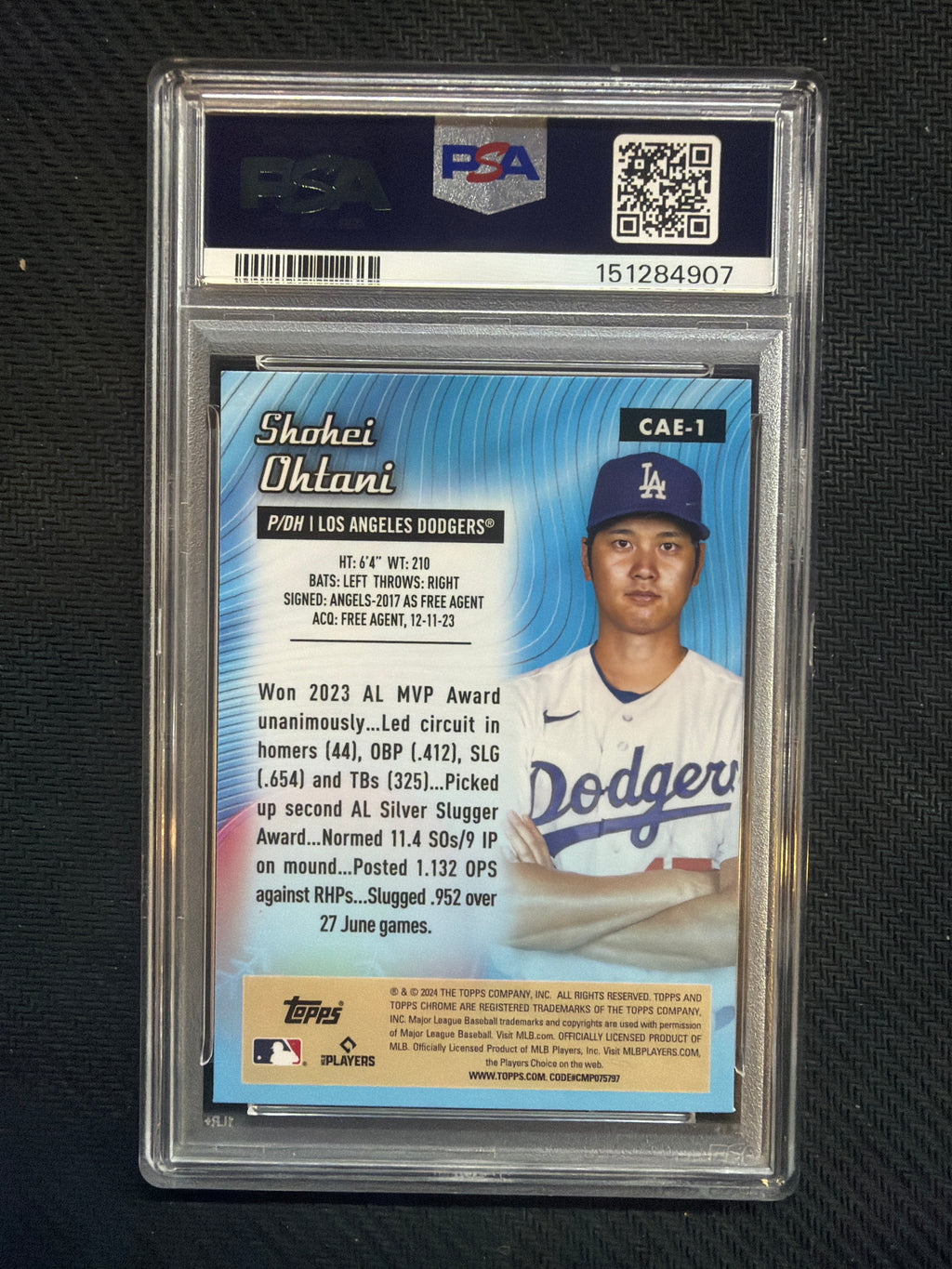 2024 Topps Chrome Shohei Ohtani All Etch PSA 10 Dodgers 907