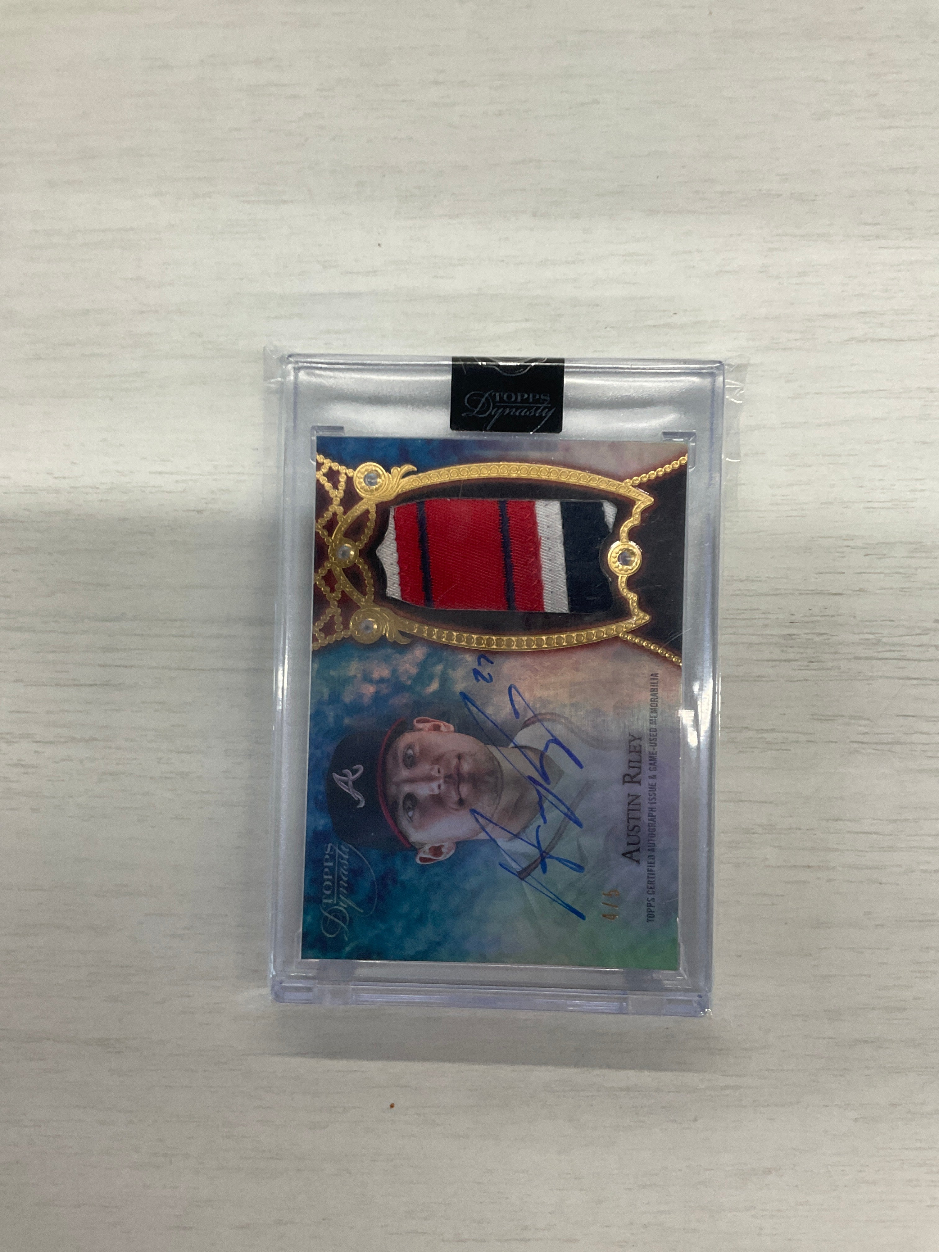 2022 Toppps Dynasty Austin Riley Patch Auto /5