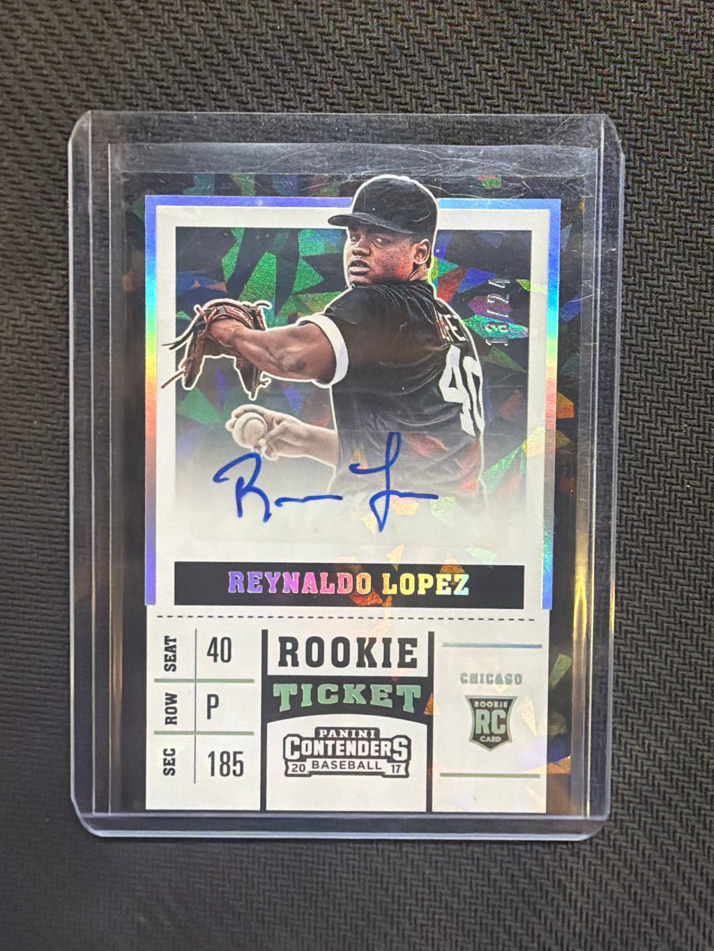 2017 Panini Rookie Ticket Reynaldo Lopez Auto /24 Braves
