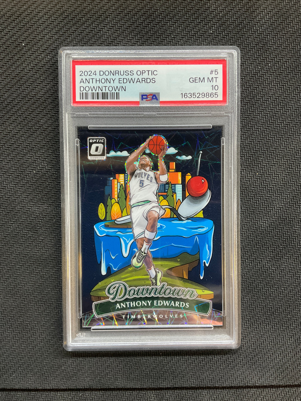 2024 Donruss Optic Anthony Edwards #5 Downtown! PSA 10 Timberwolves