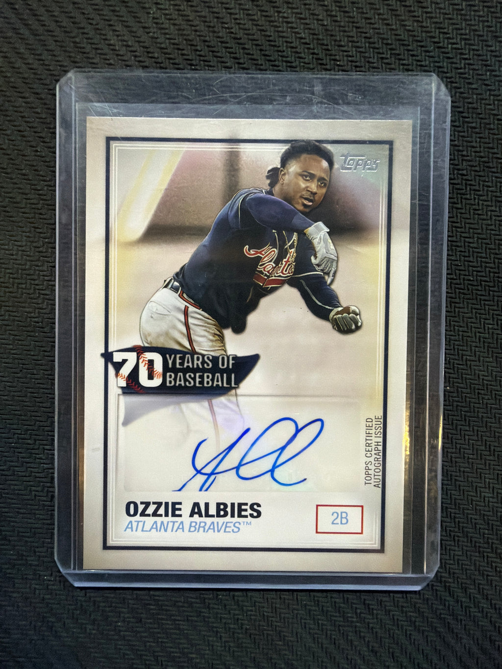 2021 Topps 70 Years Of Baseball Ozzie Albies Auto Braves