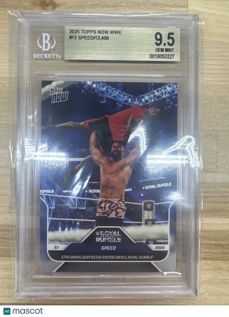 2025 Topps Now WWE #15 Speed BGS 9.5