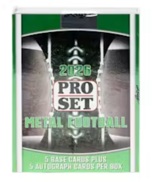 2026 Leaf Pro Set Metal Football Hobby Box