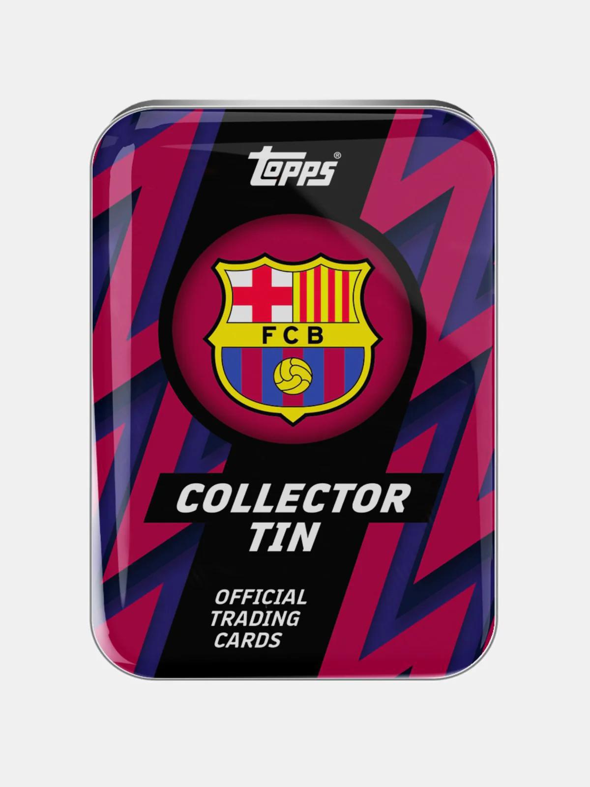 2025/26 Topps Barcelona Collector Tin Box Soccer Club Exclusives
