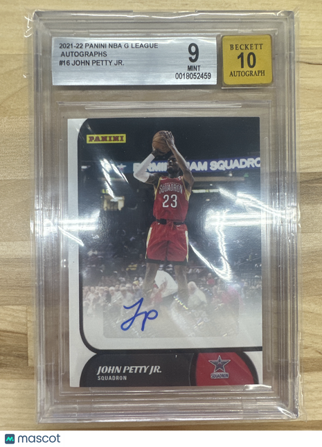 2021-22 NBA G League John Petty Jr Autographs BGS 9 / Auto 10