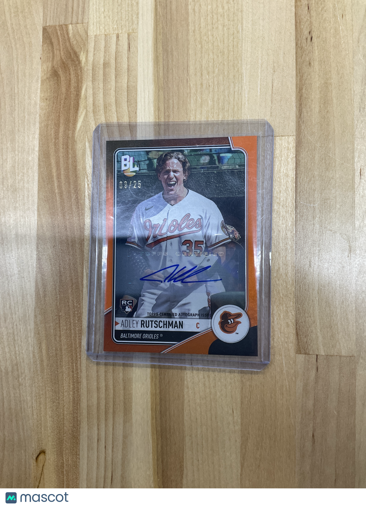 2023 Topps Big League Adley Rutschman Orange Auto /25
