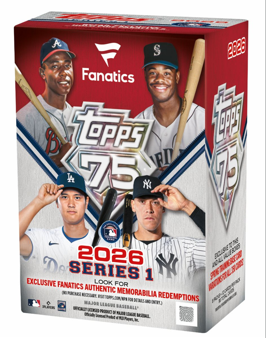2026 Topps MLB Series 1 Fanatics Exclusive Blaster Box