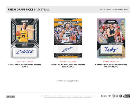 2024-25 Panini Prizm Draft Picks Collegiate Basketball