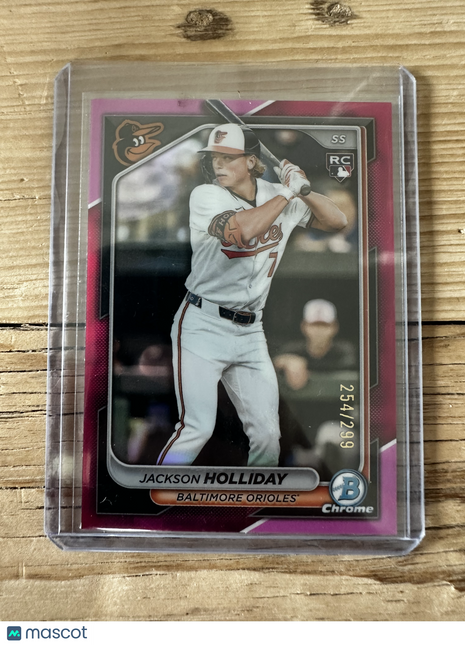 2024 Bowman Chrome Jackson Holliday Pink /299 Rookie