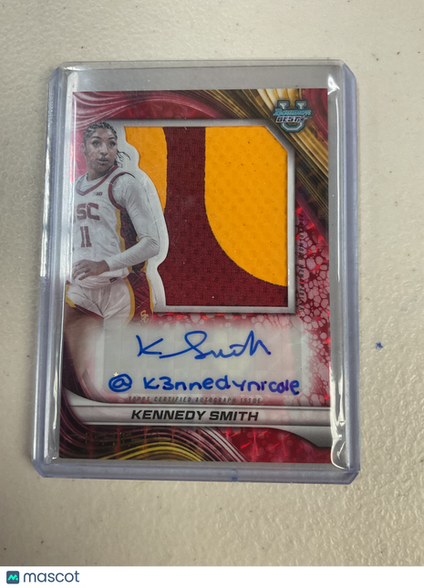 2024-25 Bowman Best Kennedy Smith Patch Auto /10