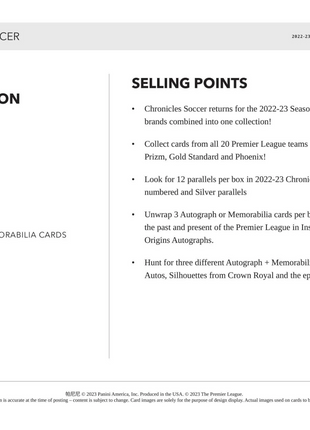 2022-23 Chronicles Soccer Hobby Box