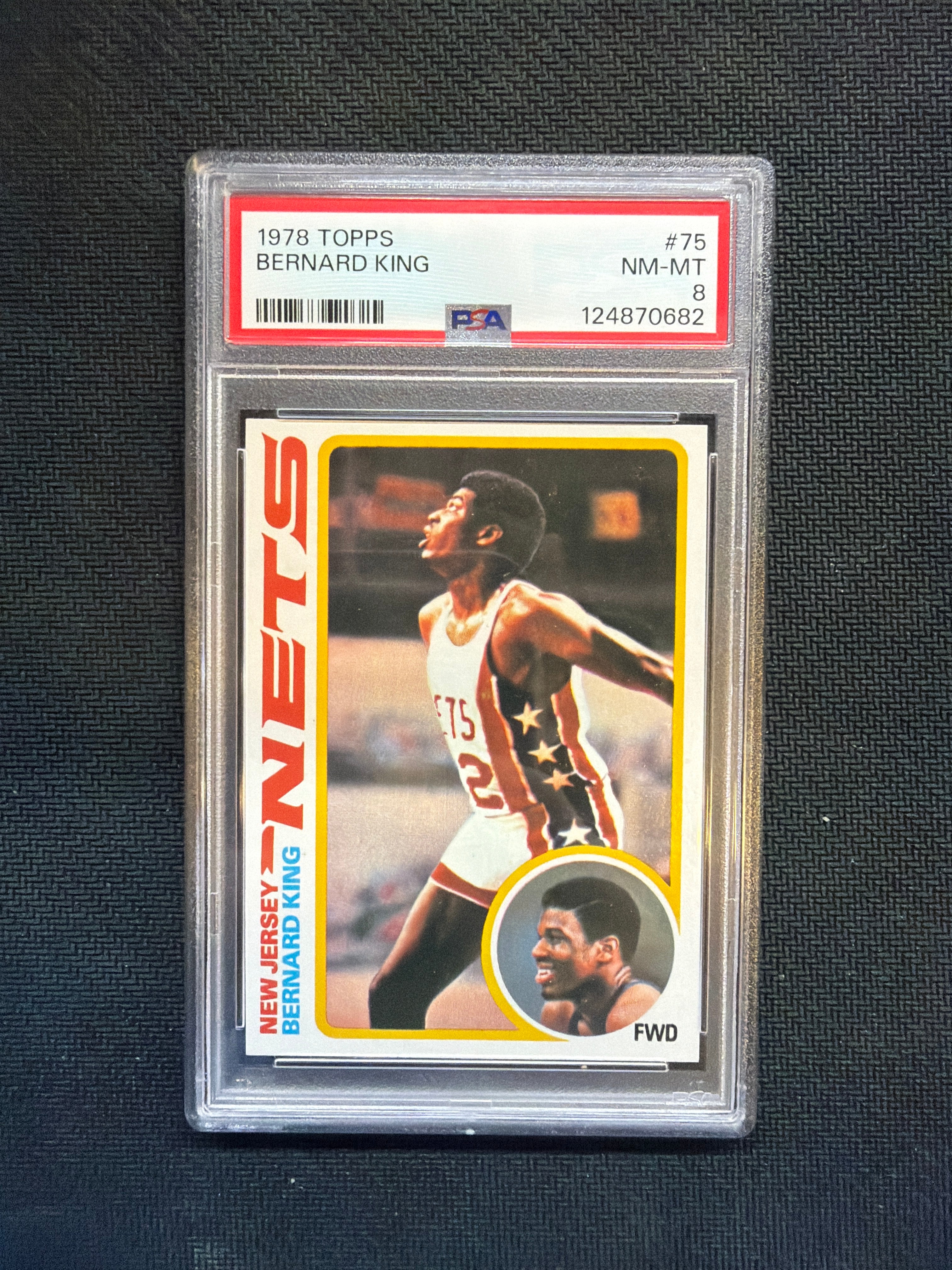 1978 Topps Bernard King #75 PSA 8