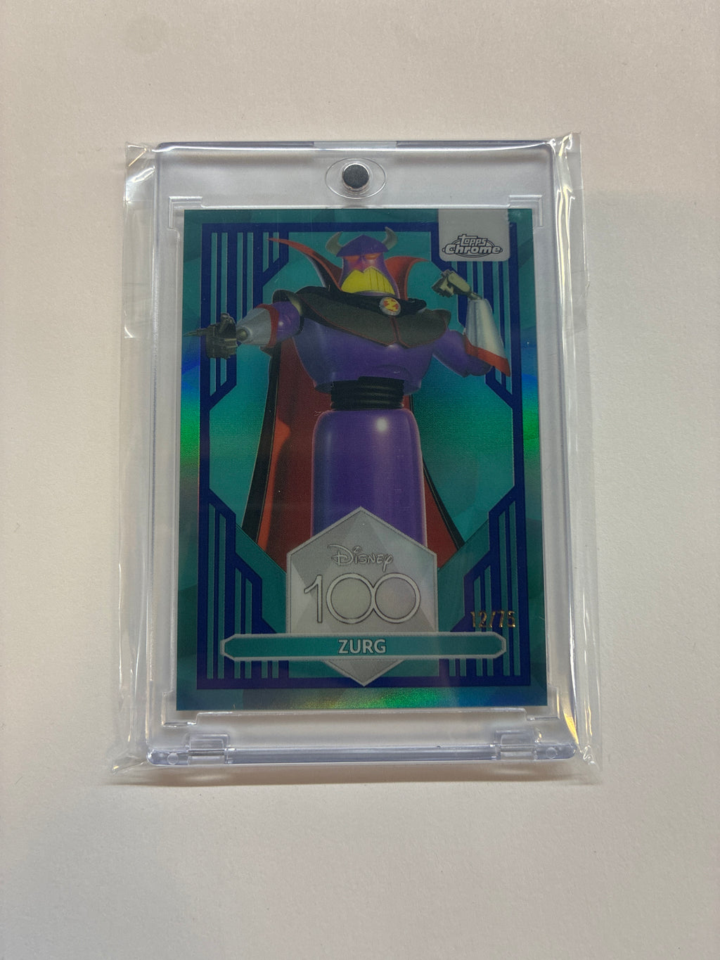 2023 Topps Chrome Disney 100 Zurg Light Blue Refractor /75